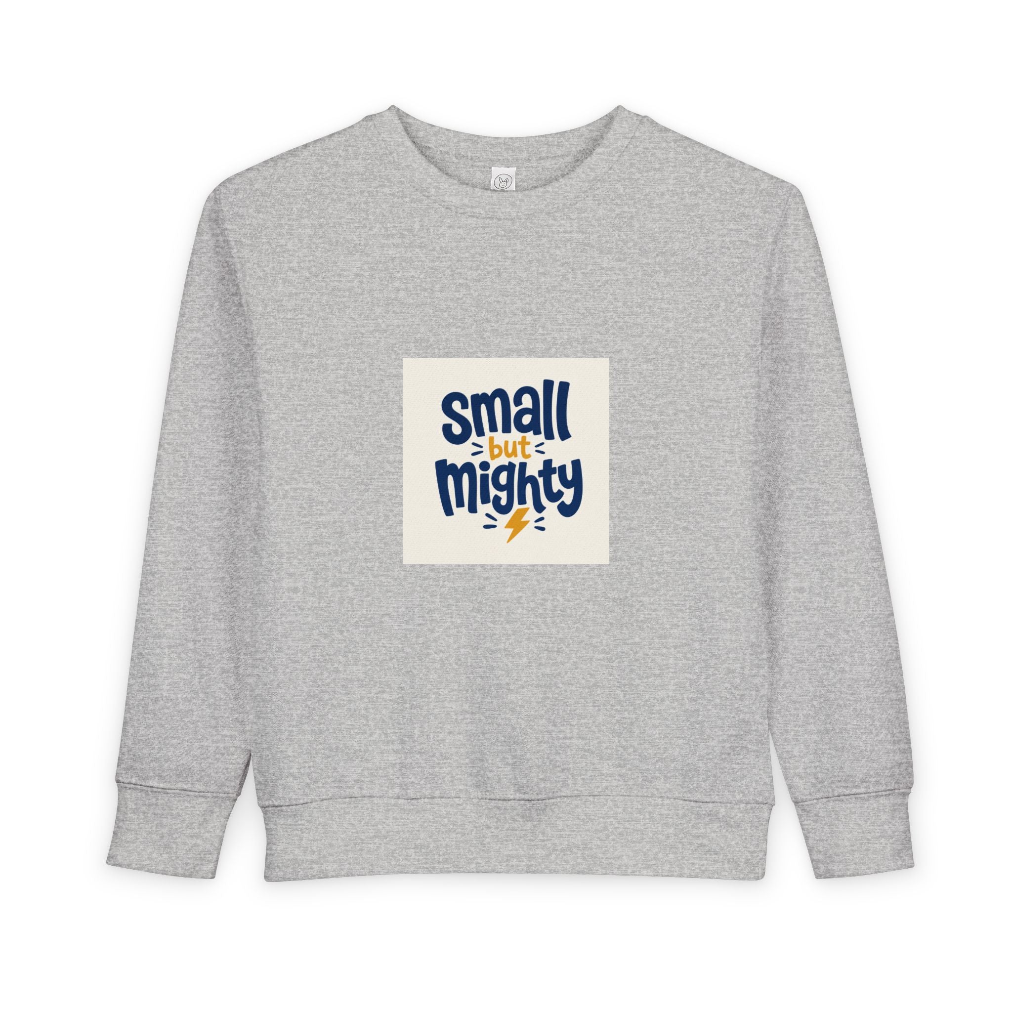 Small But Mighty Toddler Sweatshirt from the Nureli collection, view 2