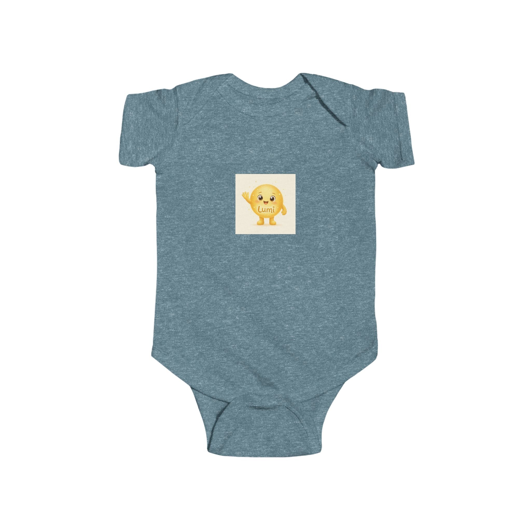 Lumi Waving soft baby bodysuit from the Nureli collection, view 6