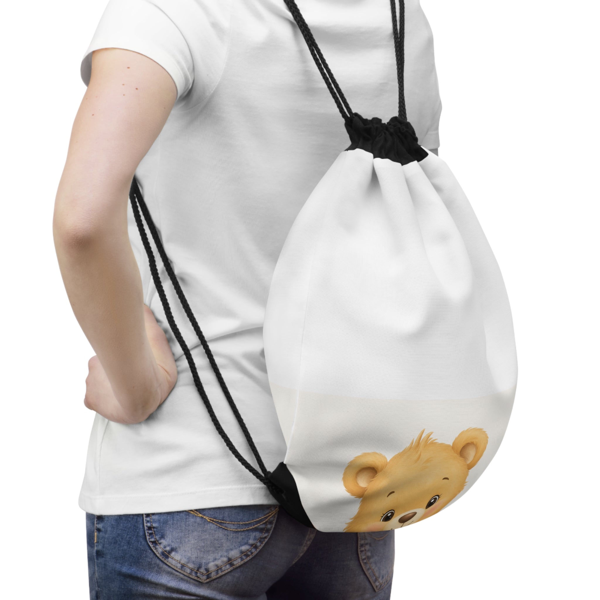 Cozy Bear Kids Drawstring Bag — Nureli Kids