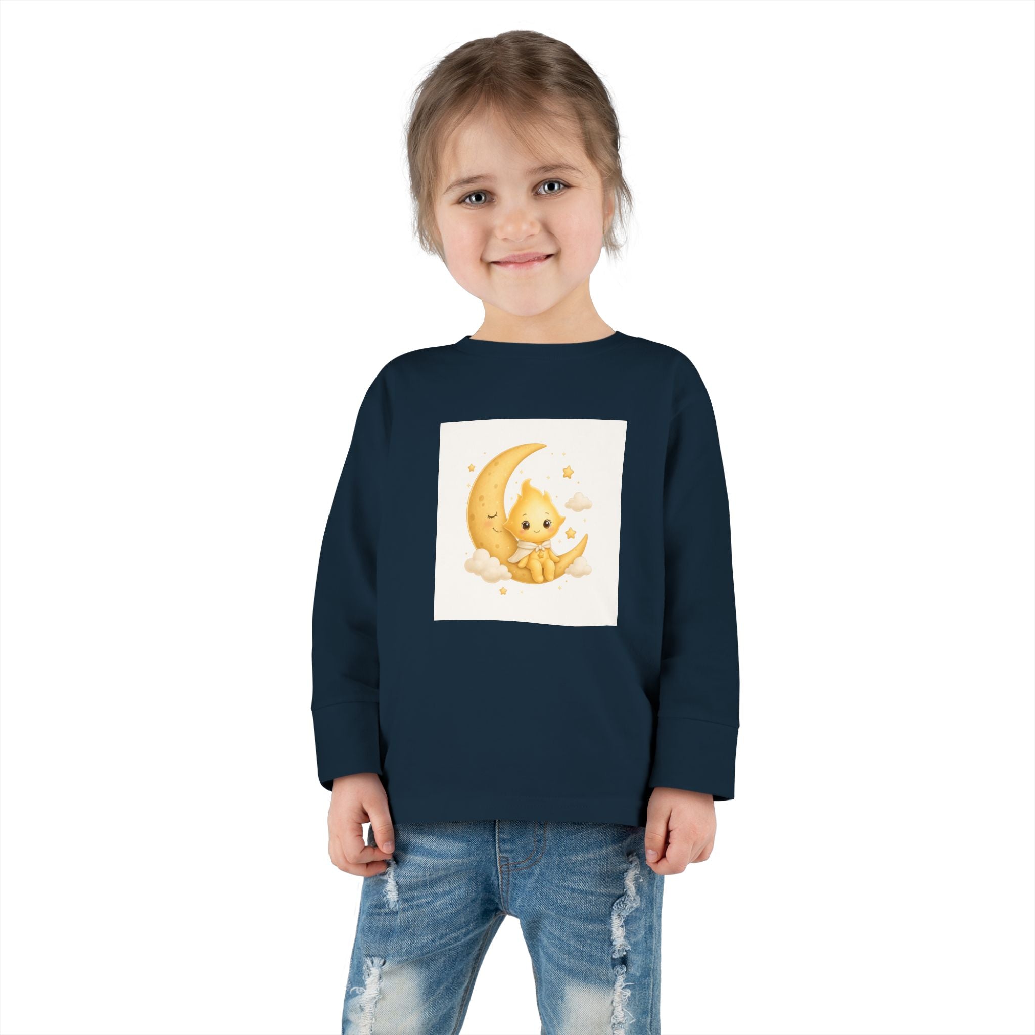 Lumi on the Moon Toddler Long-Sleeve Tee — Nureli Kids