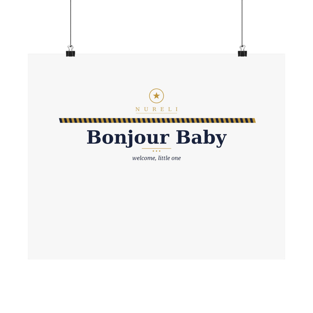 Bonjour Baby wall art print from the Nureli collection, view 7