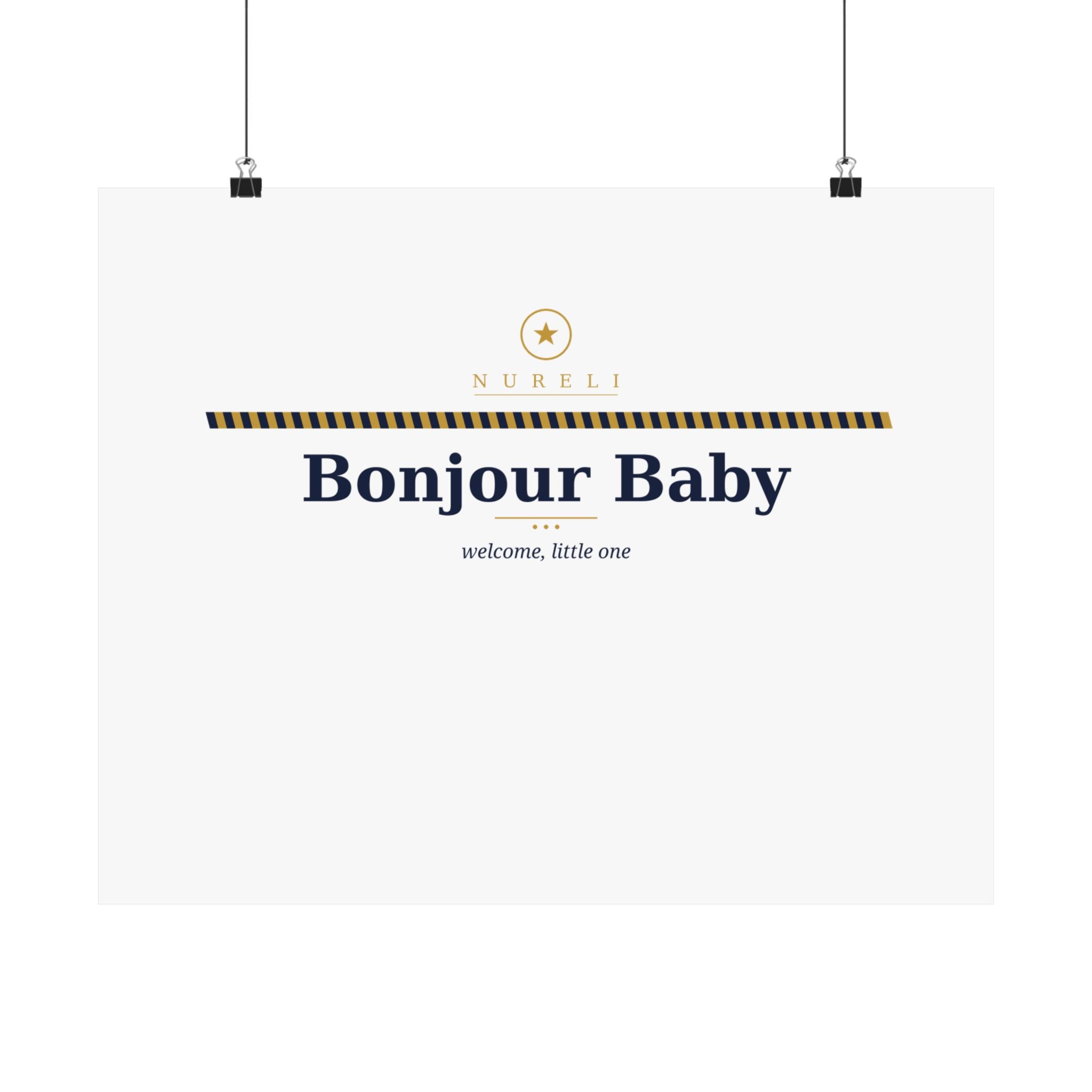 Bonjour Baby Art Print
