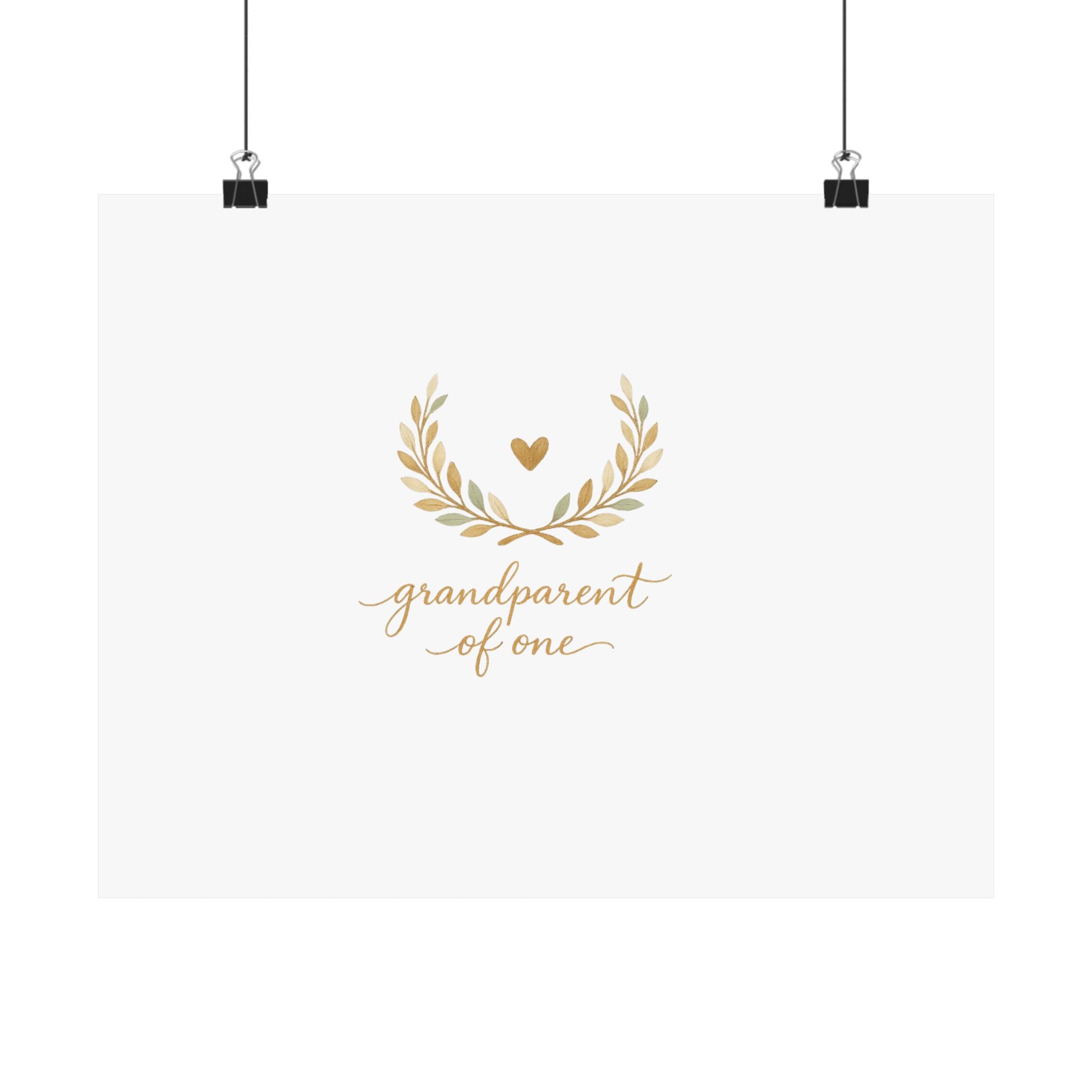 Grandparent of One Art Print