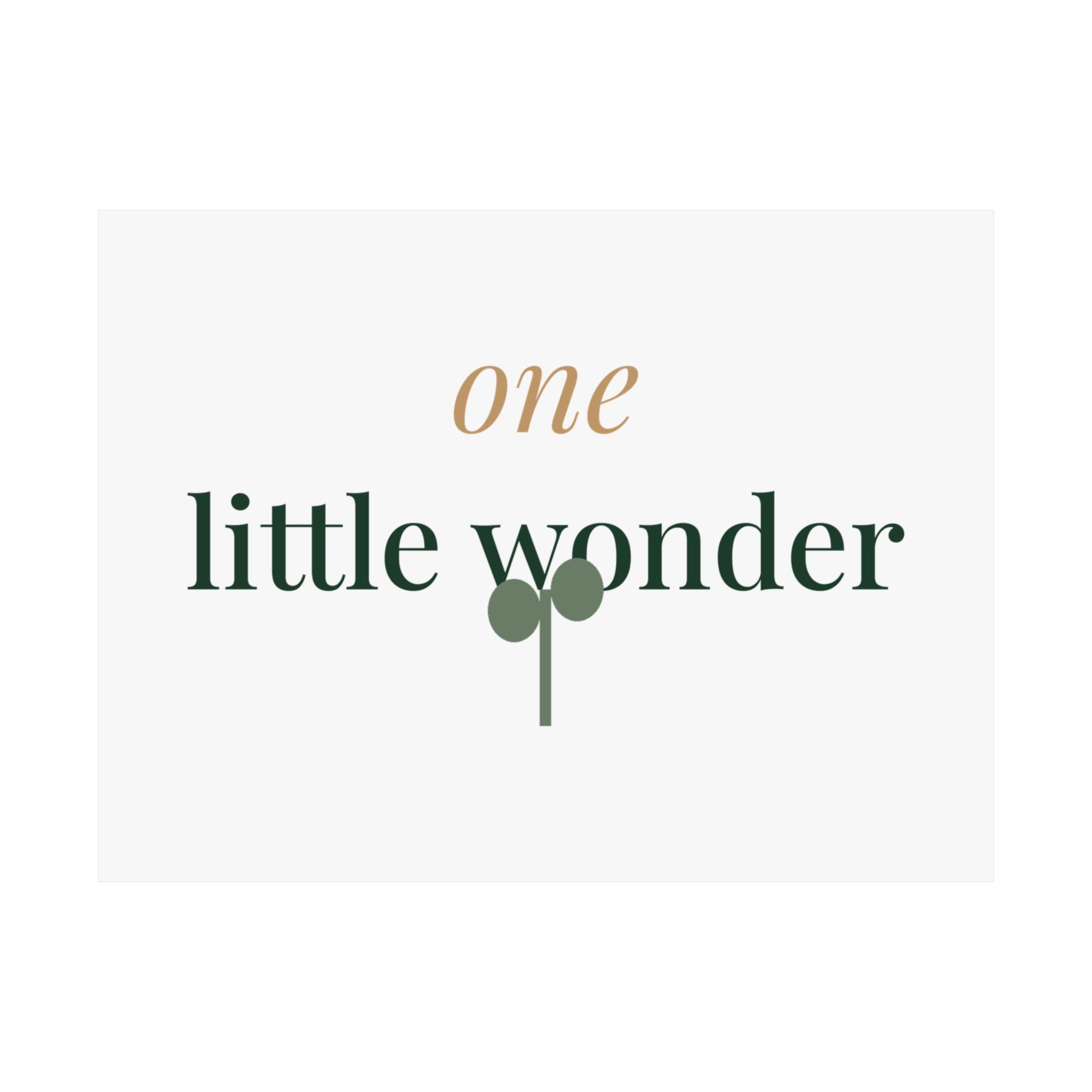 One little wonder wall art print from the Nureli collection, view 3