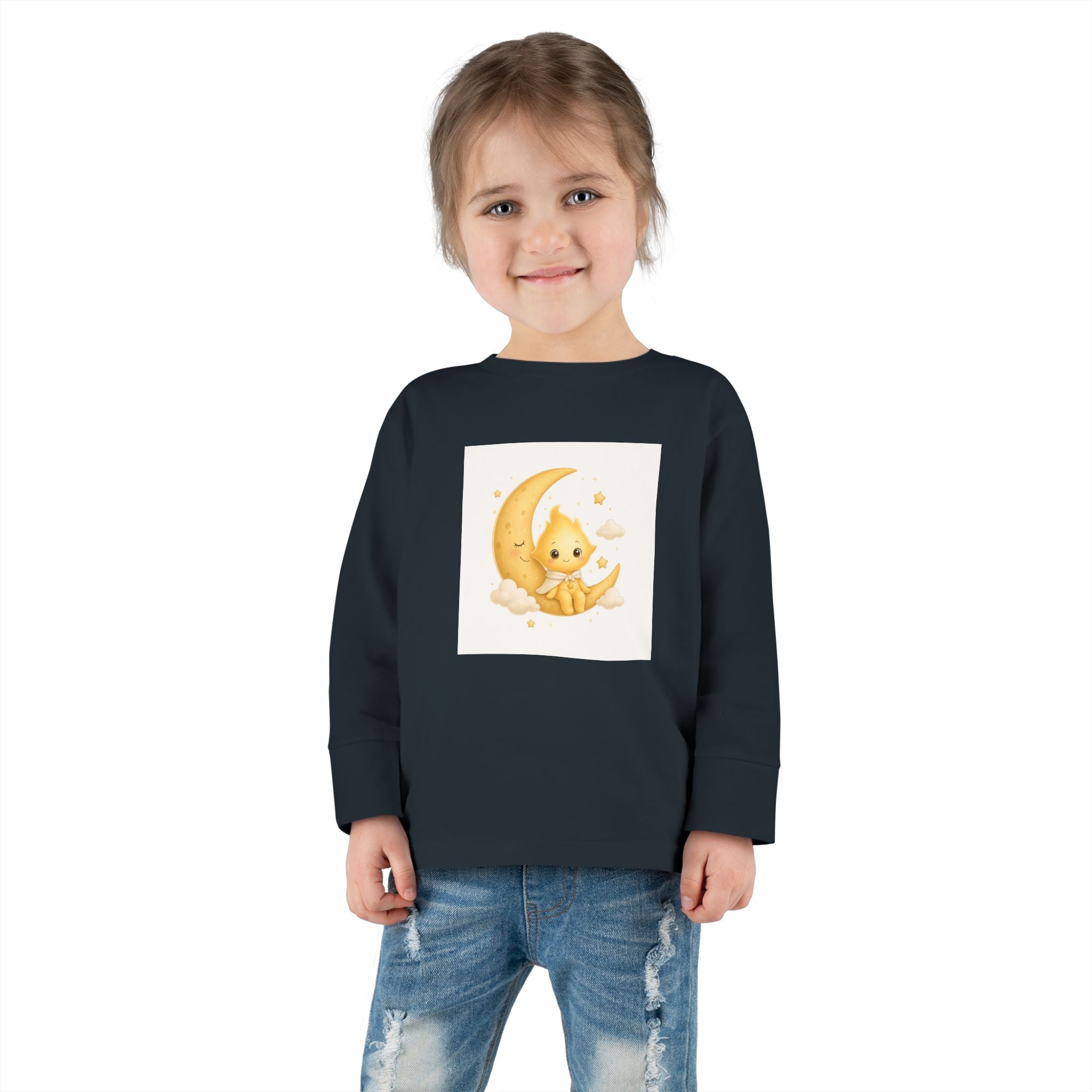 Lumi on the Moon Toddler Long-Sleeve Tee — Nureli Kids
