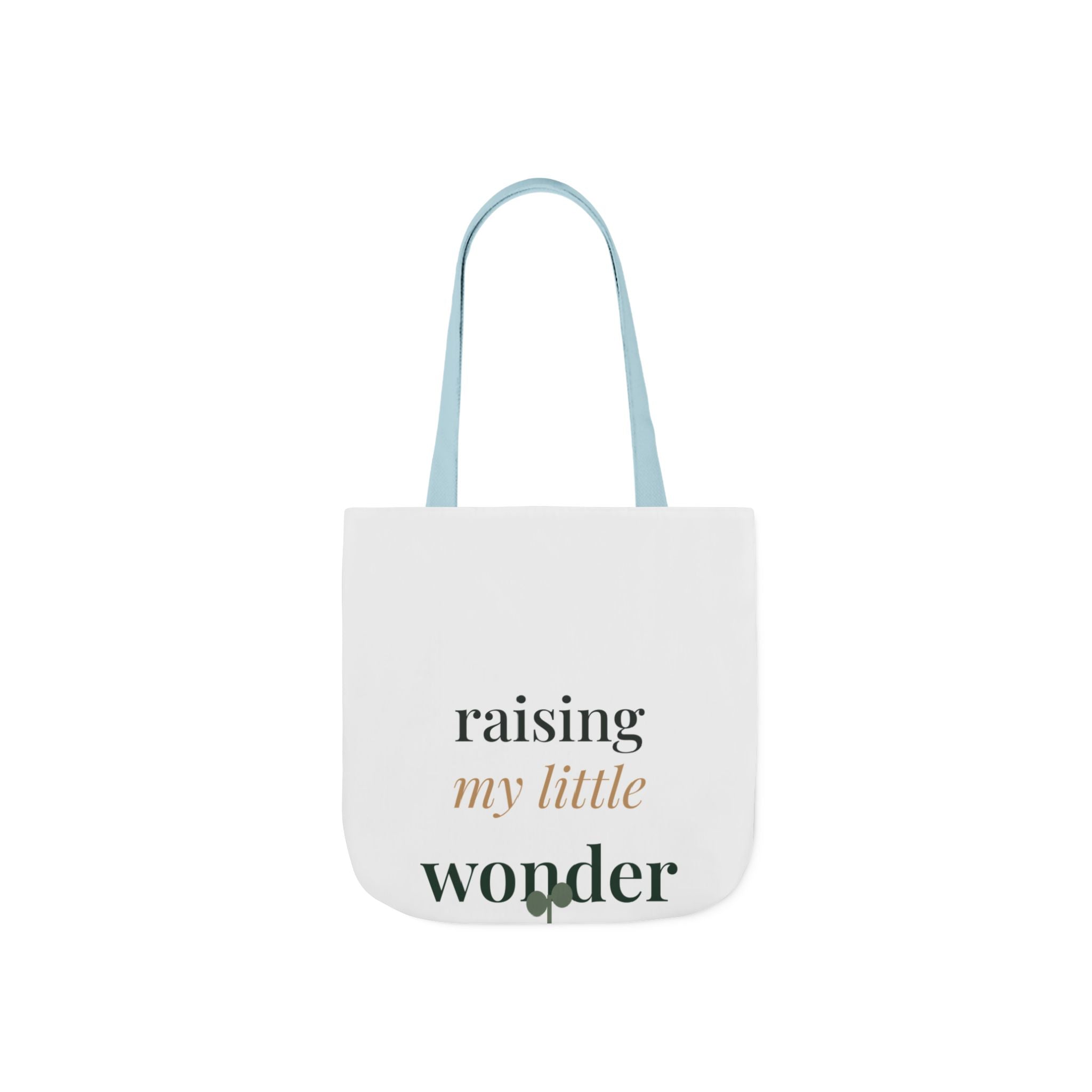 Raising my little wonder Tote canvas tote bag from the Nureli collection, view 3