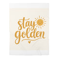 Stay Golden baby swaddle blanket for newborns by Nureli Kids