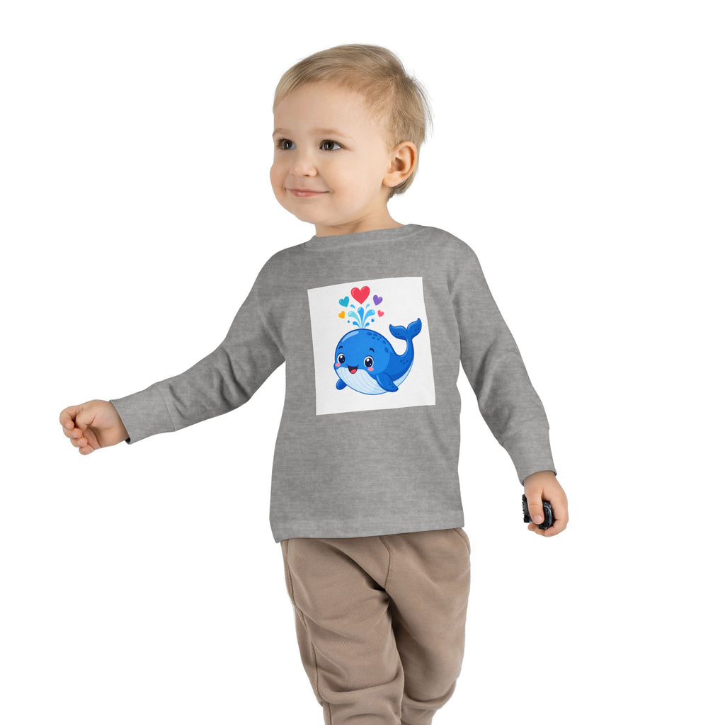 Happy Whale Toddler Long-Sleeve Tee — Nureli Kids