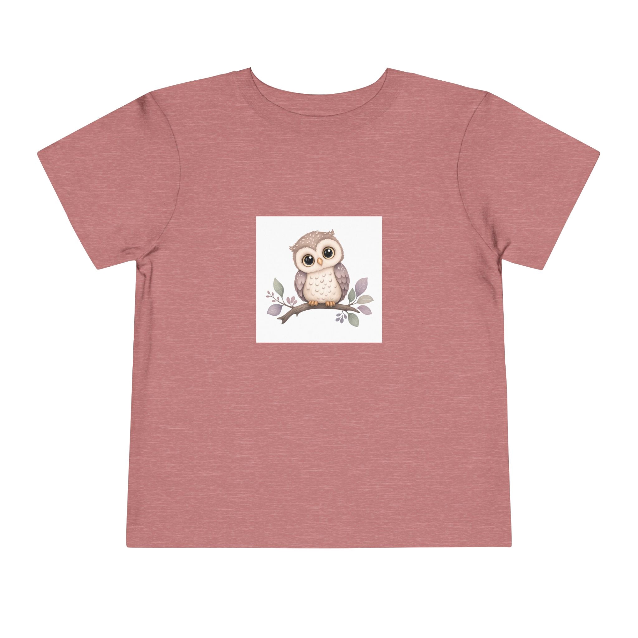 Wise Little Owl soft toddler tee from the Nureli collection, view 2