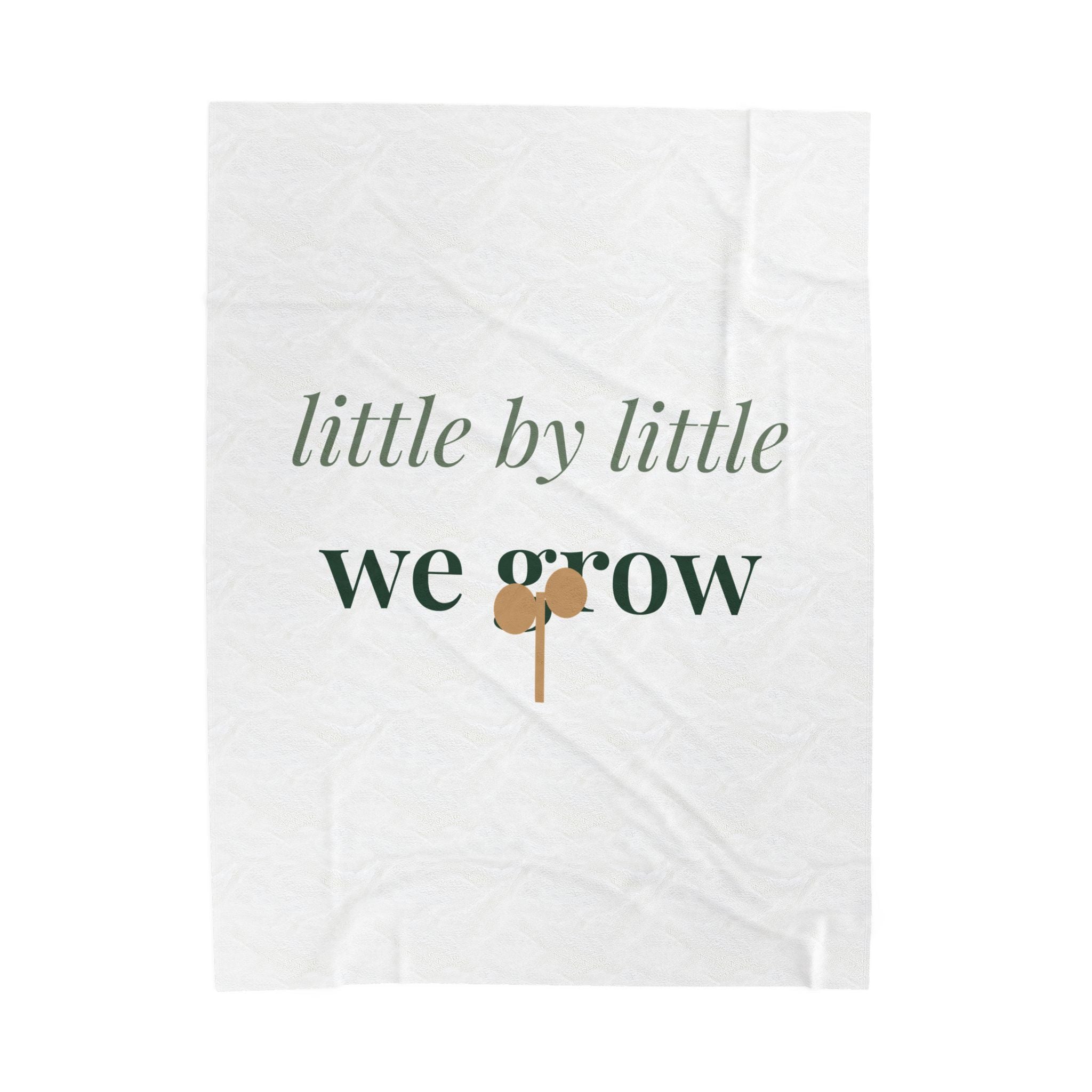 Little by little we grow Blanket