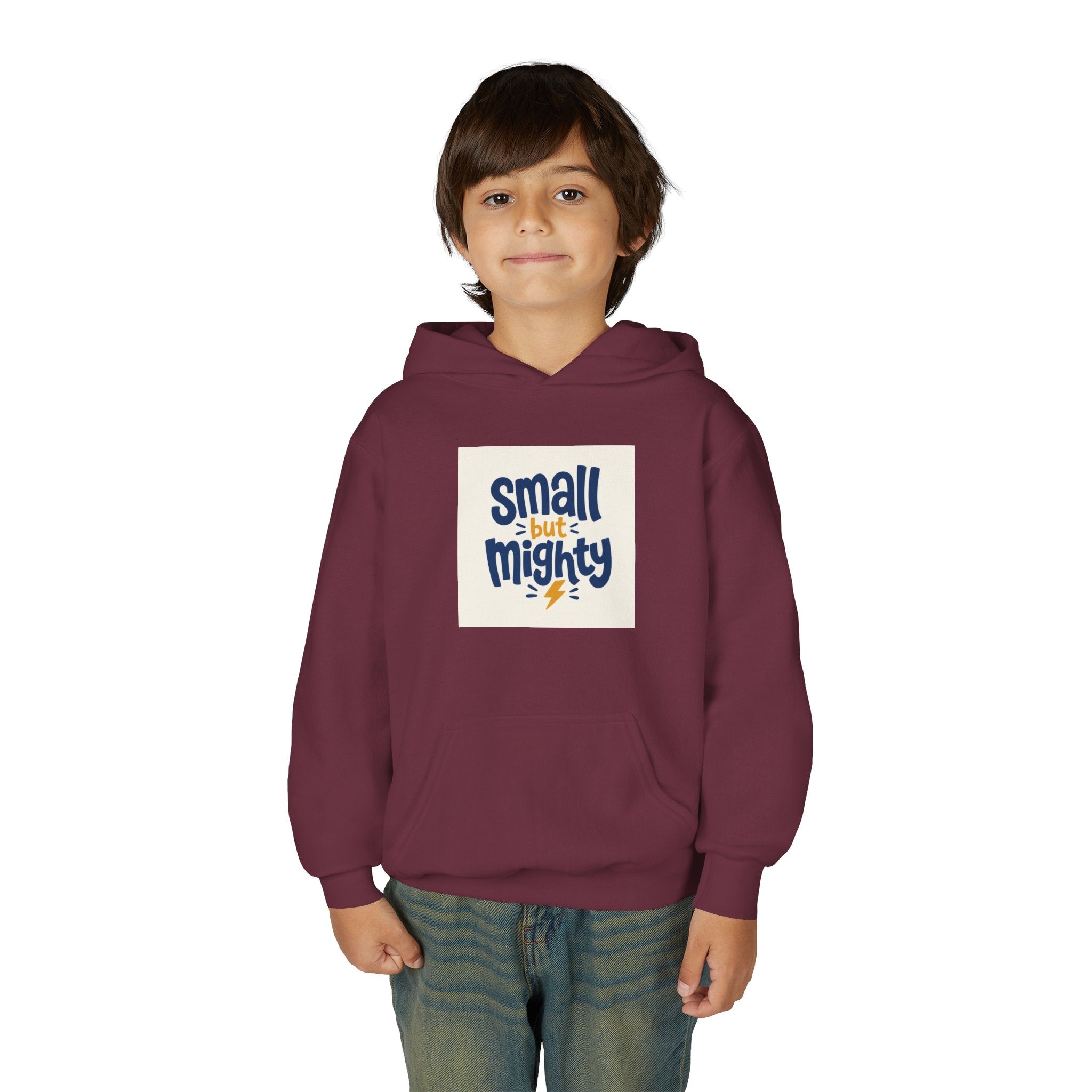 Small But Mighty Kids Hoodie from the Nureli collection, view 33