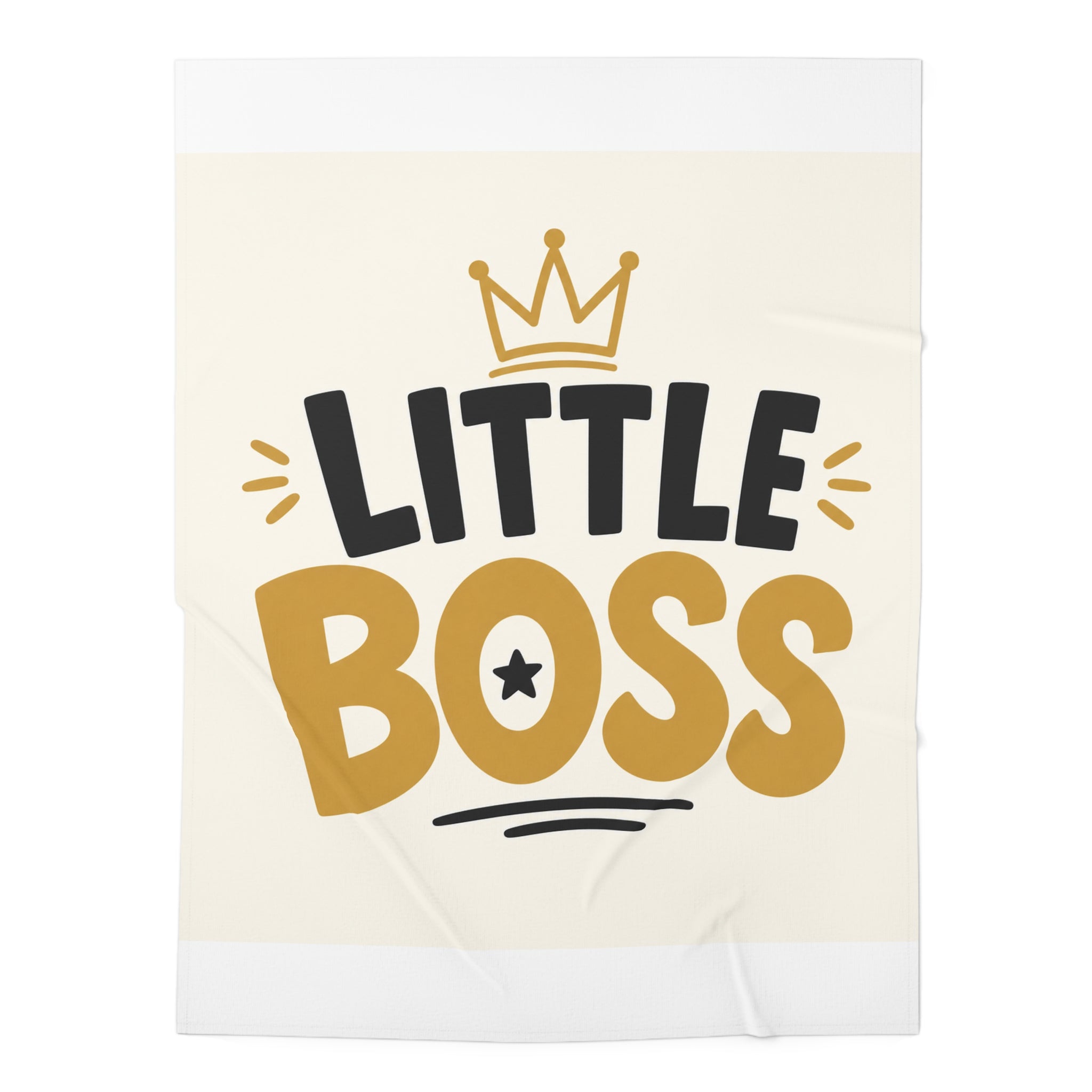 Little Boss baby swaddle blanket for newborns by Nureli Kids