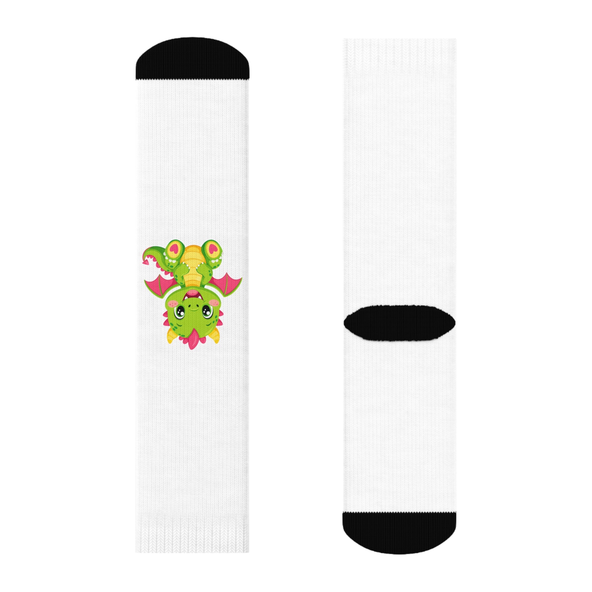 Tiny Dragon kids crew socks from the Nureli collection, view 3