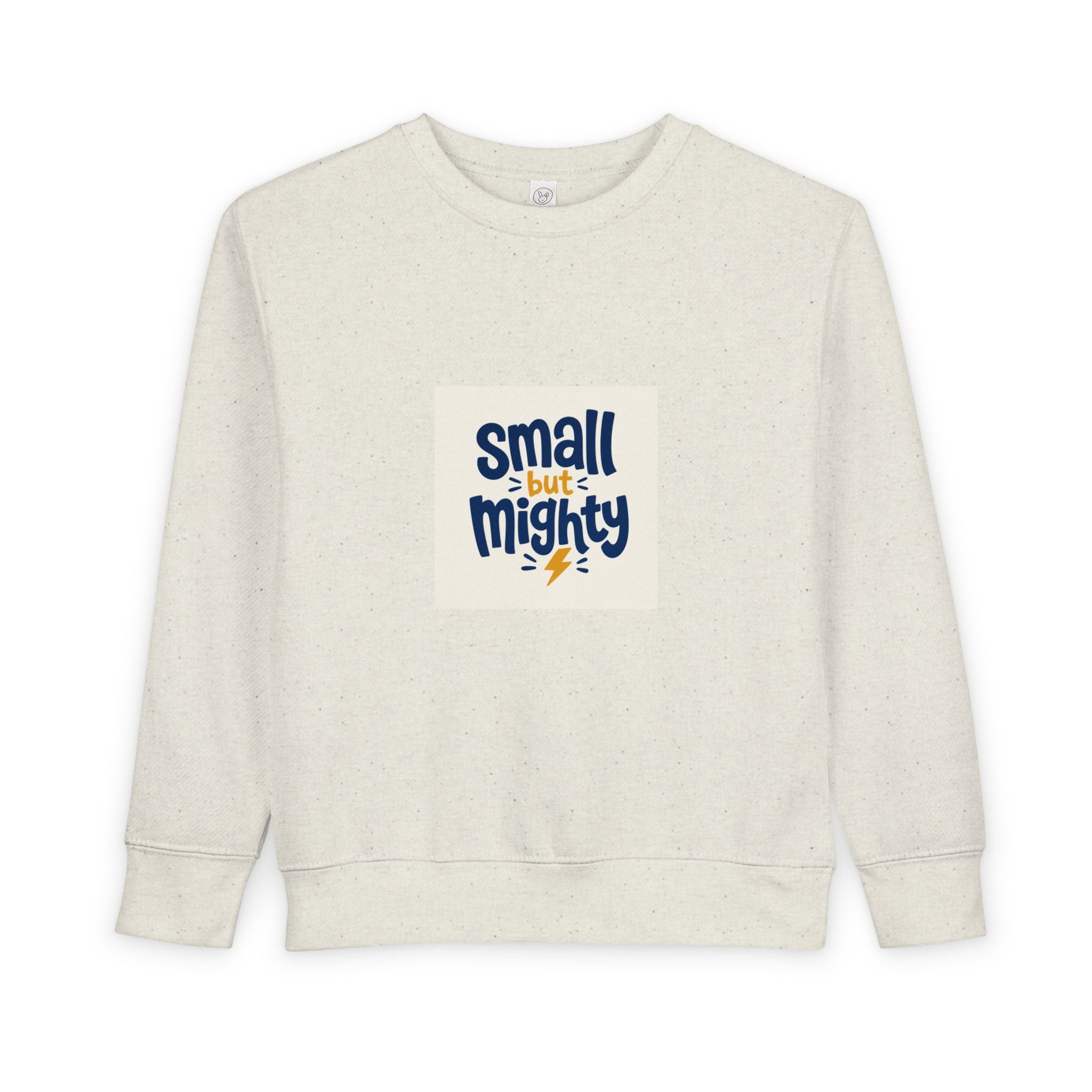 Small But Mighty toddler sweatshirt for kids by Nureli Kids