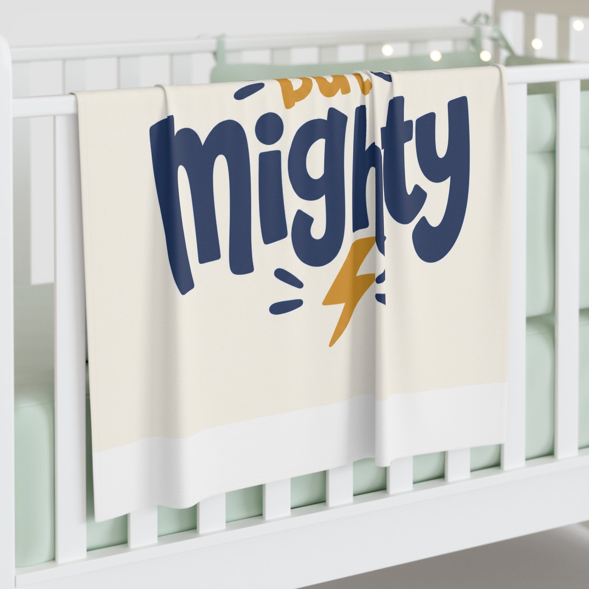 Small But Mighty Baby Swaddle Blanket from the Nureli collection, view 3