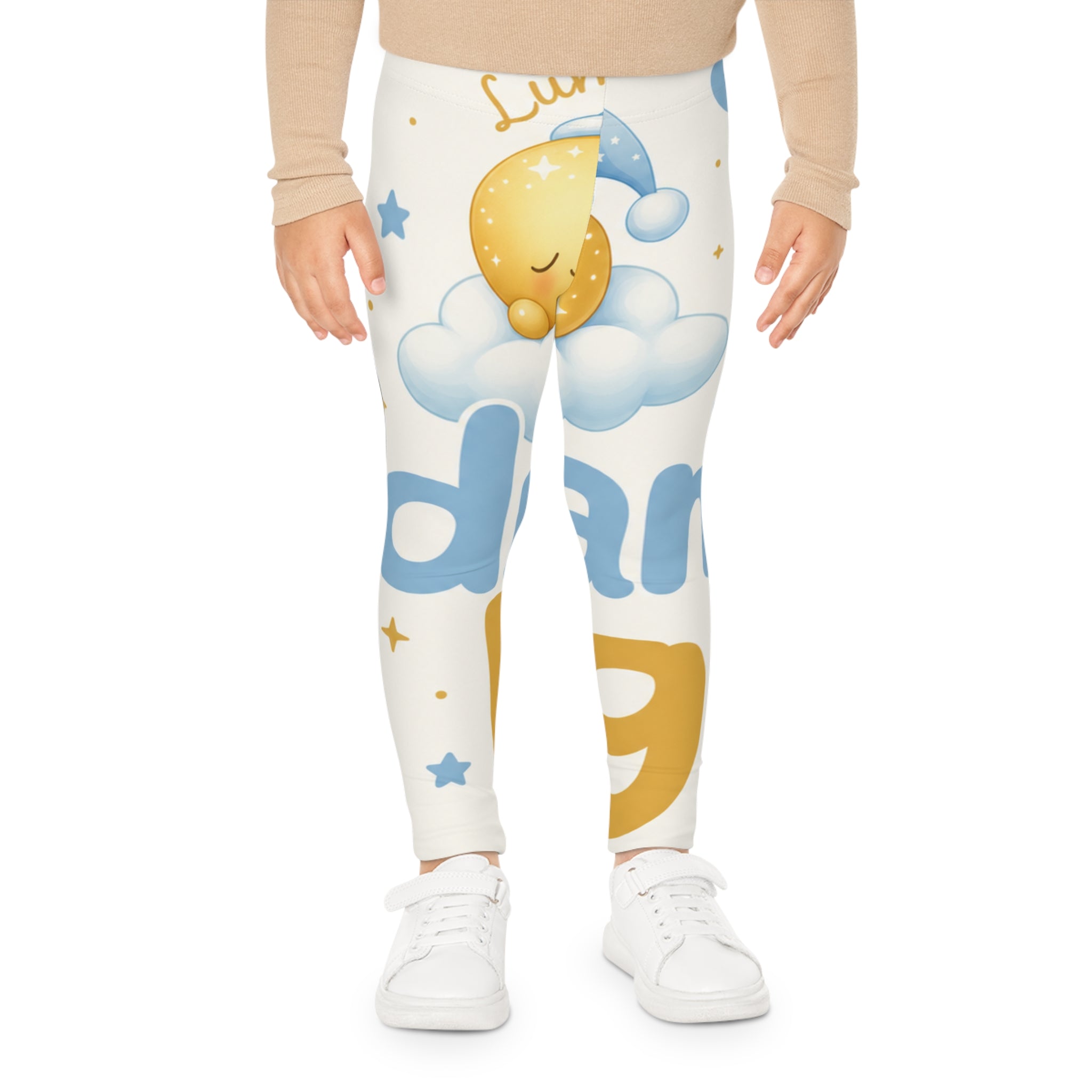 Dream Big kids leggings from the Nureli collection, view 3
