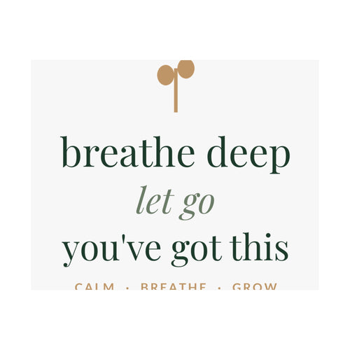 Breathe Deep, Let Go wall art print from the Nureli collection, view 2