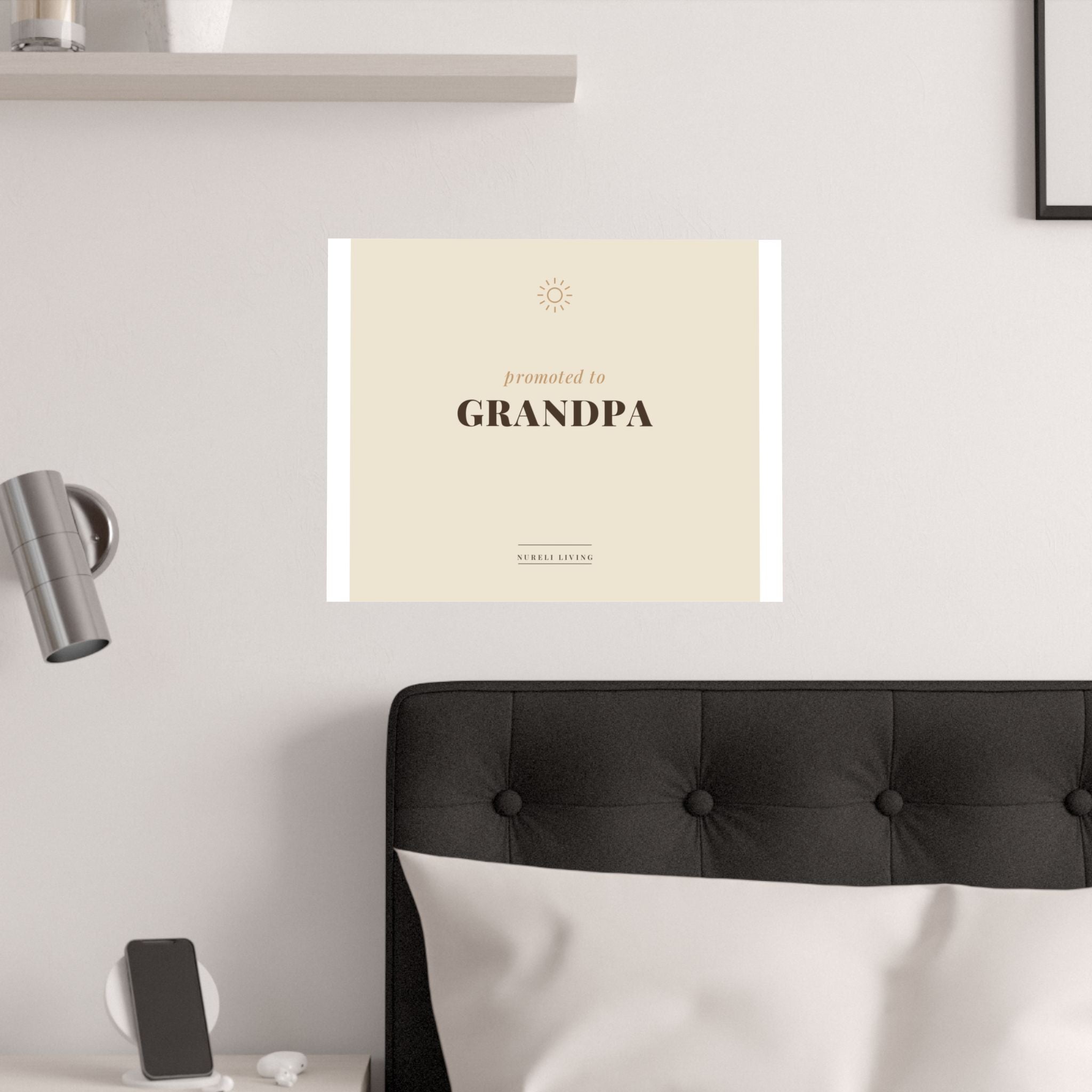 Promoted to Grandpa Art Print