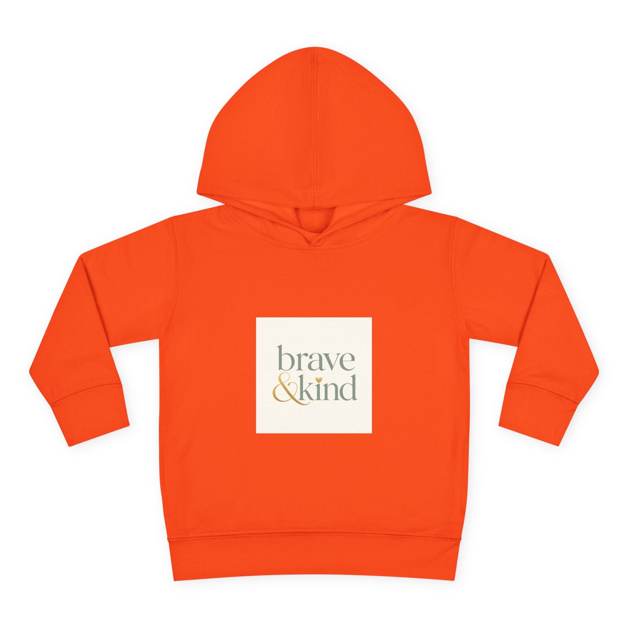 Brave And Kind soft toddler hoodie from the Nureli collection, view 2