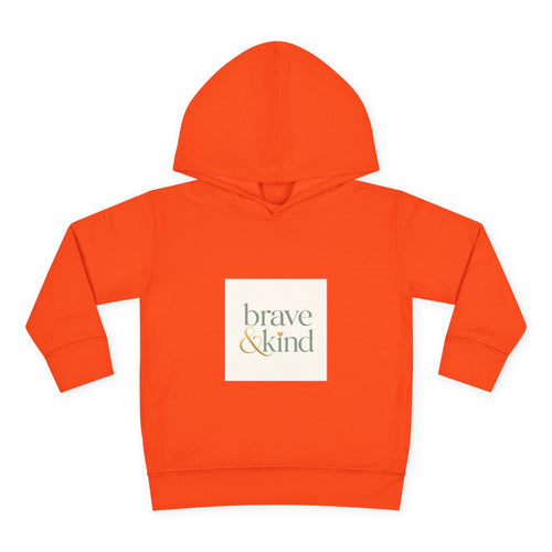 Brave And Kind soft toddler hoodie from the Nureli collection, view 2