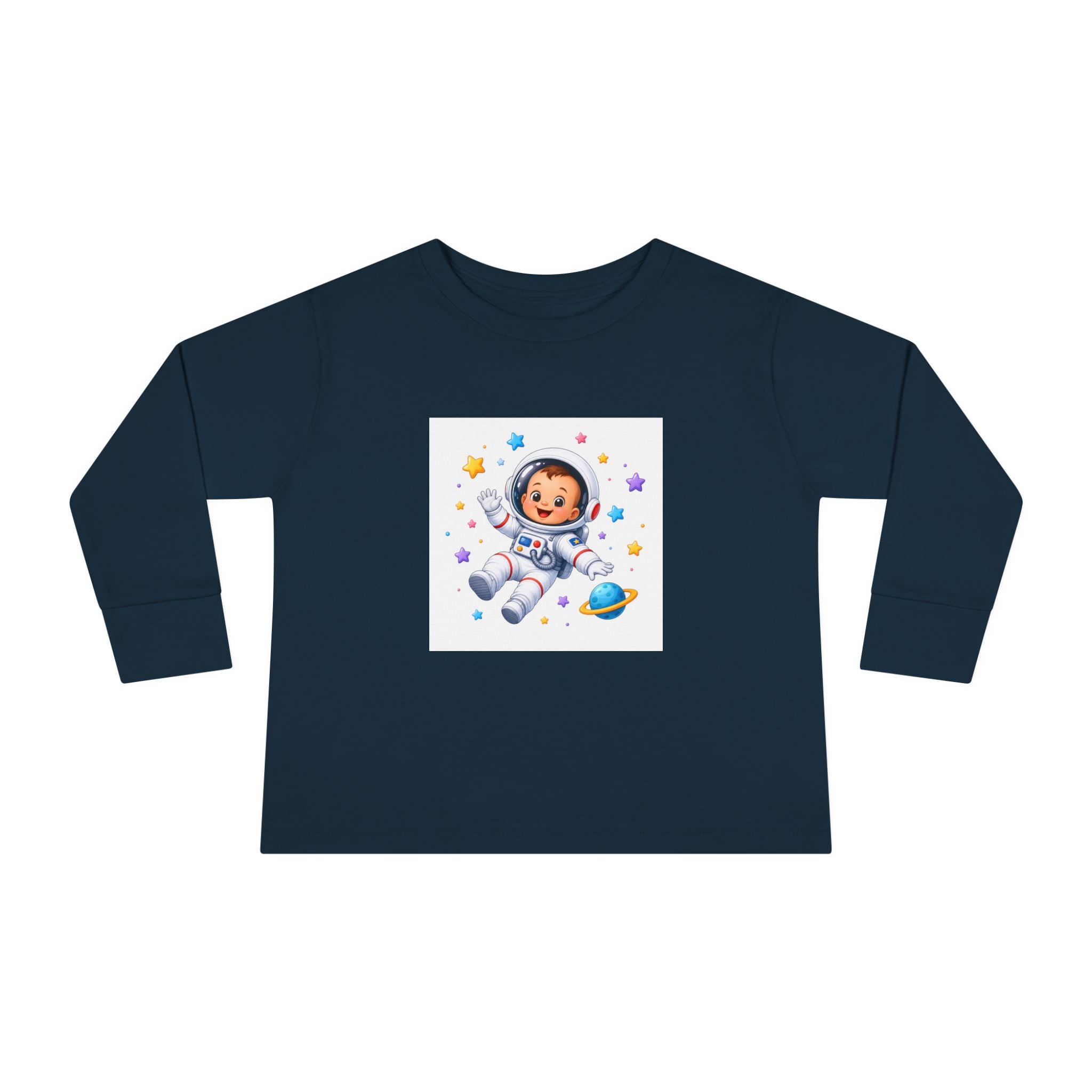 Little Astronaut kids long-sleeve tee from the Nureli collection, view 6