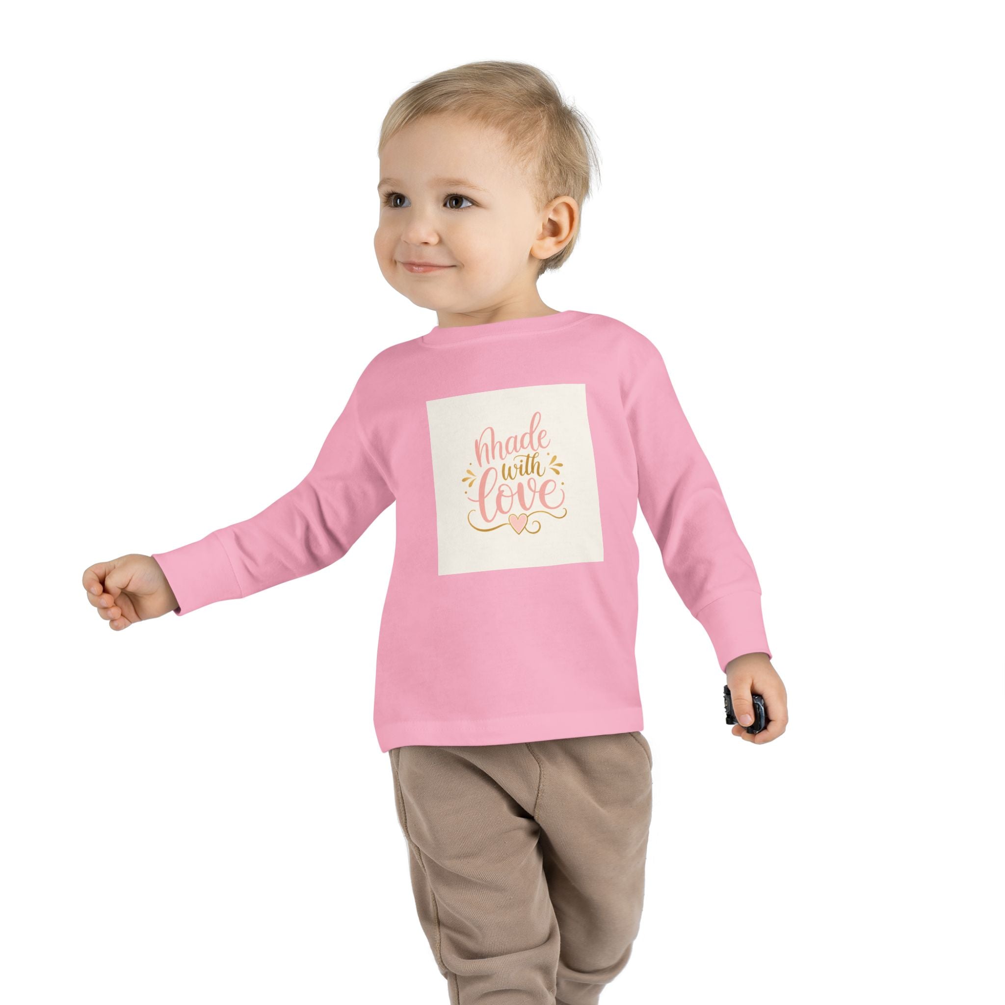 Made With Love Toddler Long-Sleeve Tee - Nureli Kids