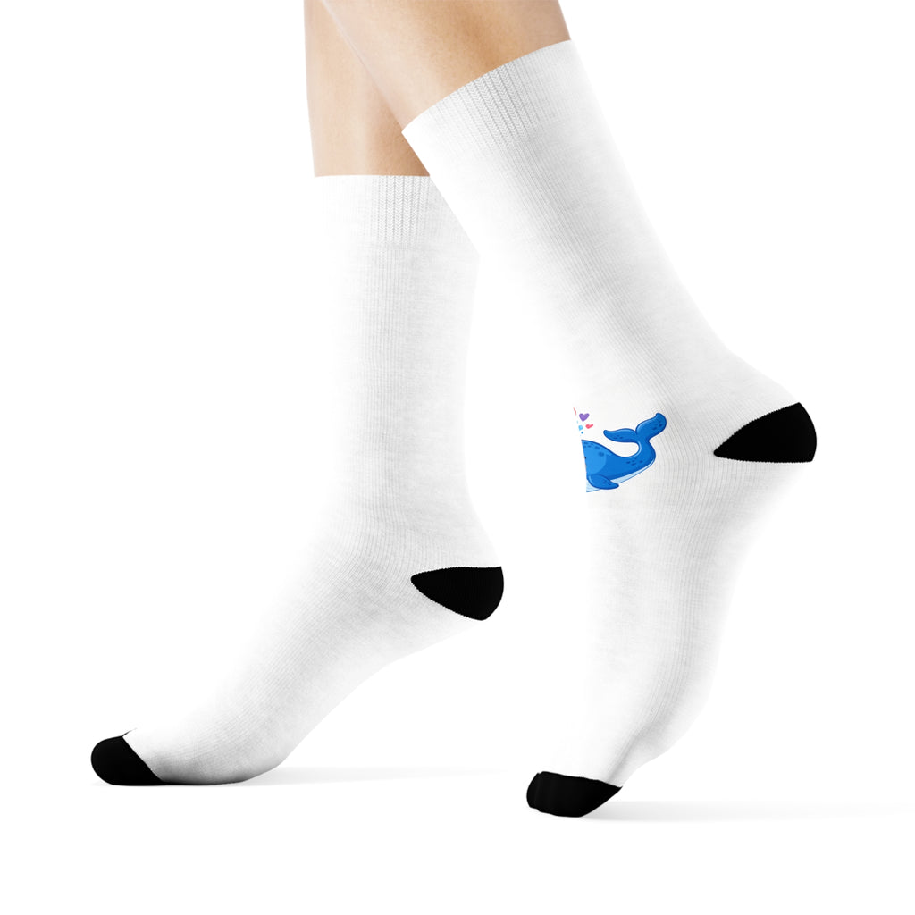 Happy Whale Kids Crew Socks — Nureli Kids