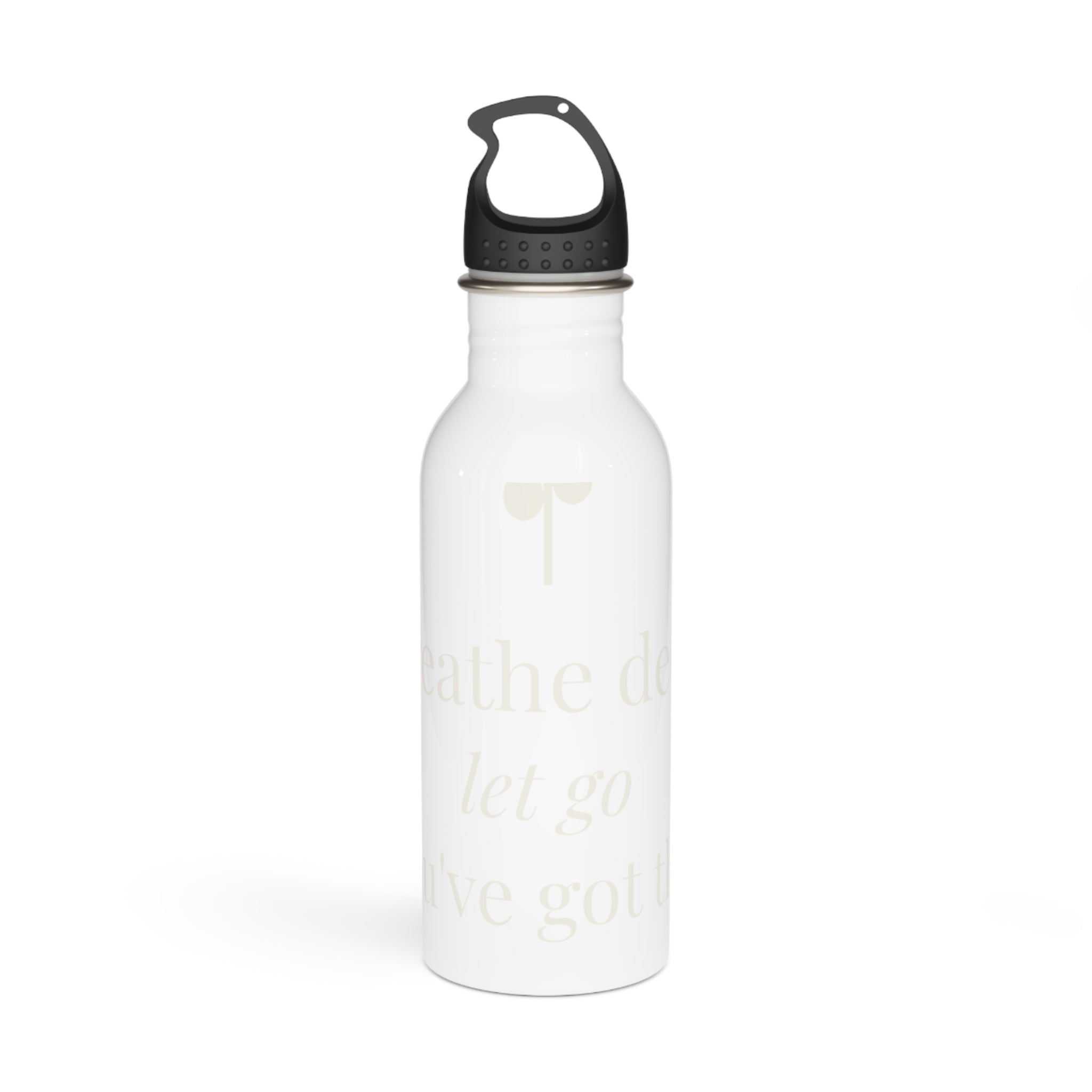 Breathe deep, let go, you've got this Water Bottle