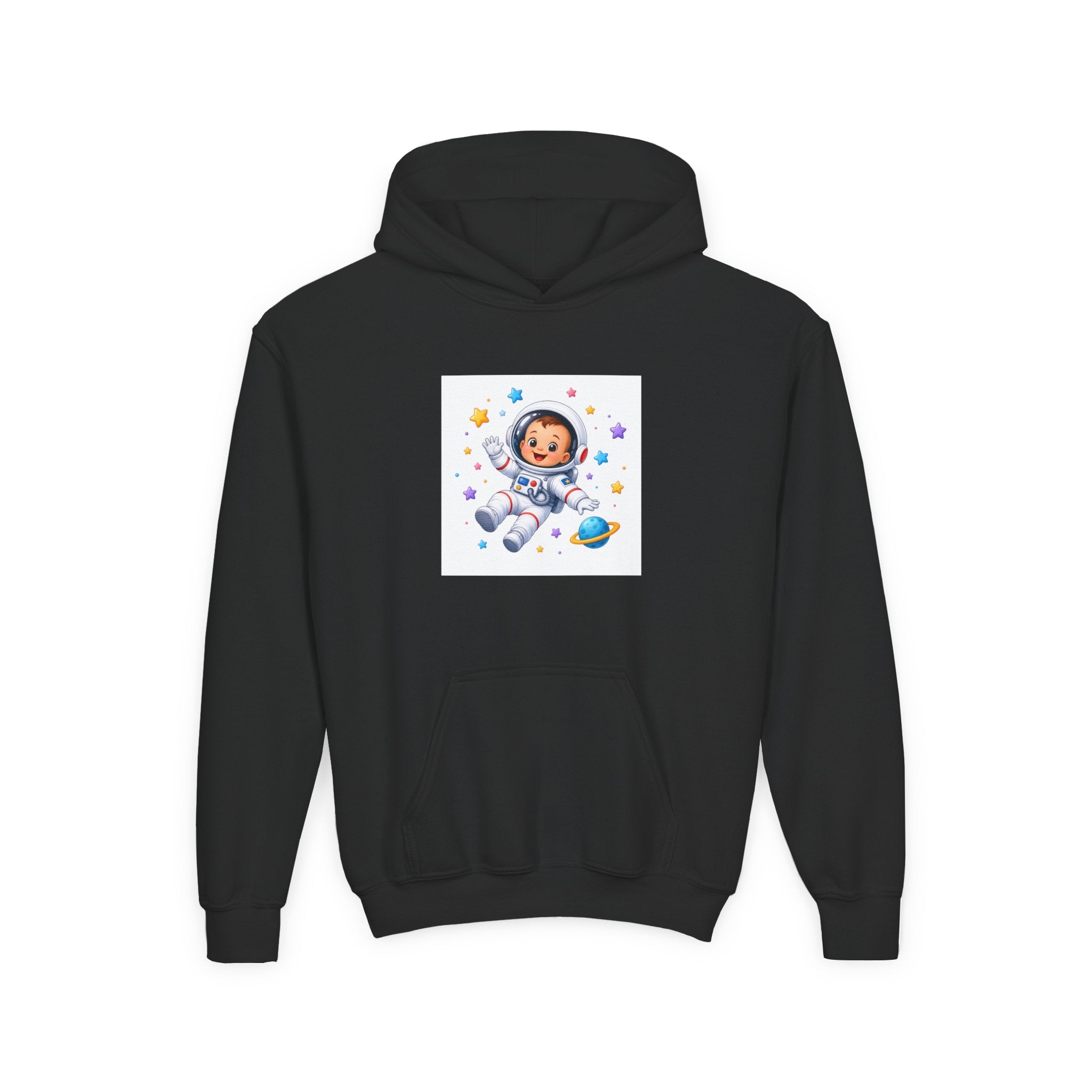 Little Astronaut soft toddler hoodie from the Nureli collection, view 2