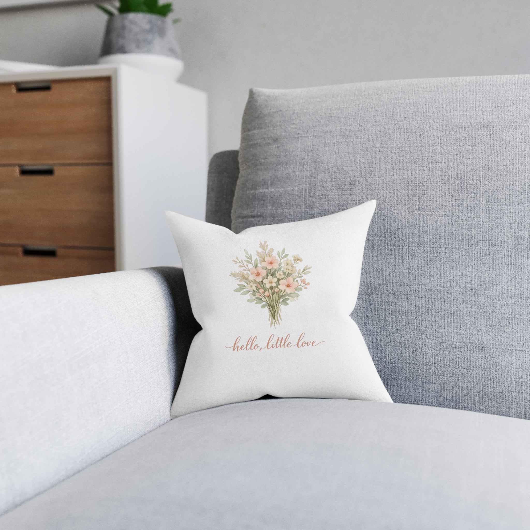 Hello little Love Throw Pillow