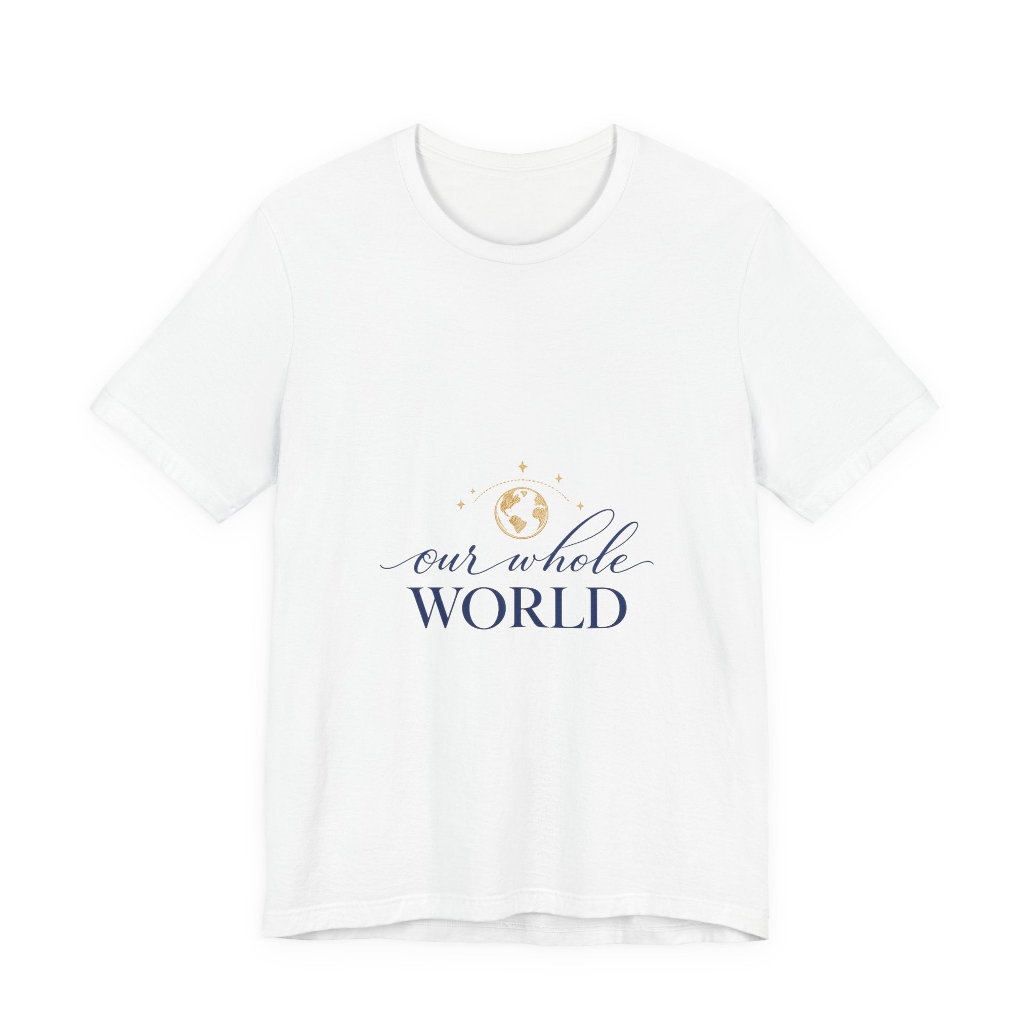 Our Whole World soft cotton tee from the Nureli collection