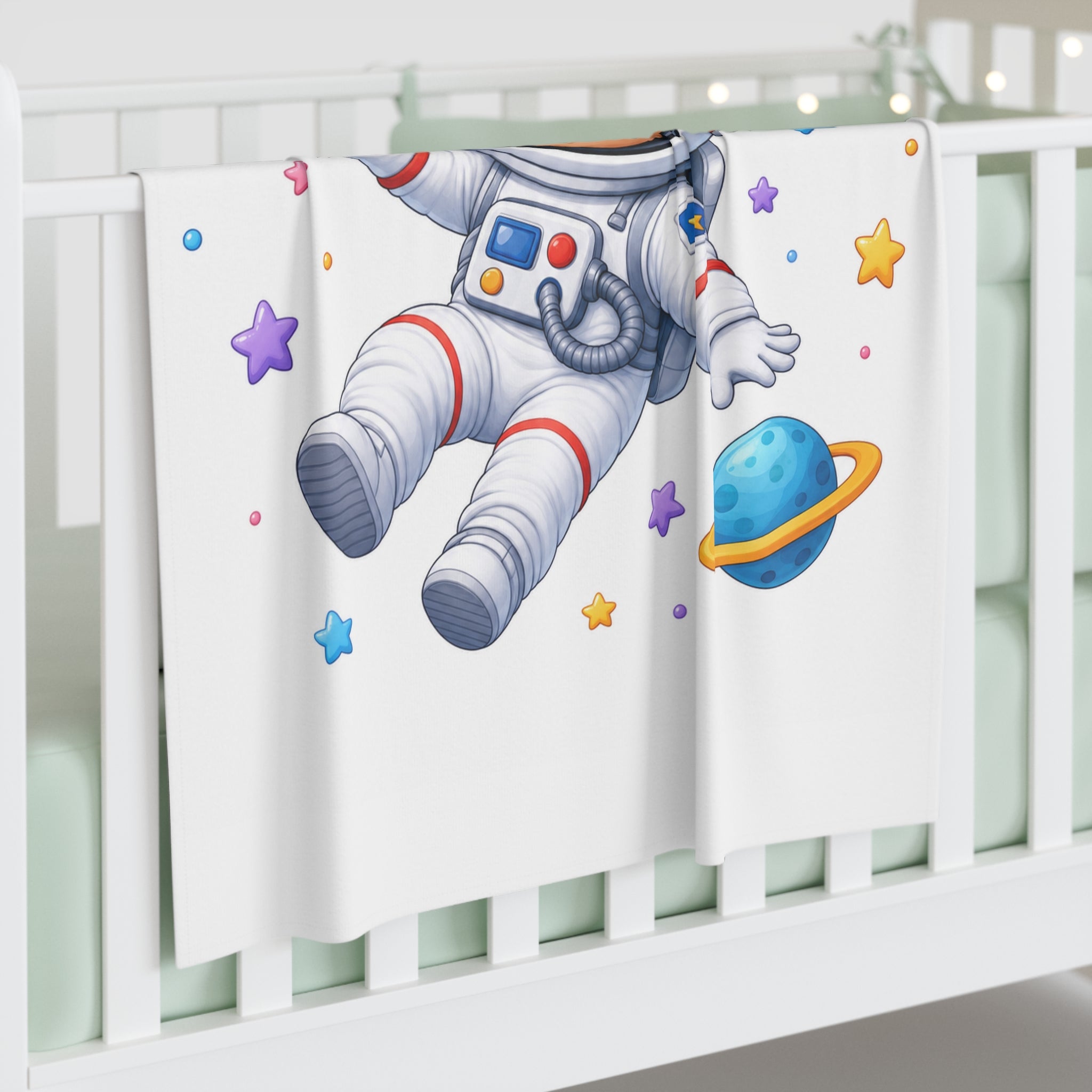 Little Astronaut Baby Swaddle Blanket — Nureli Kids