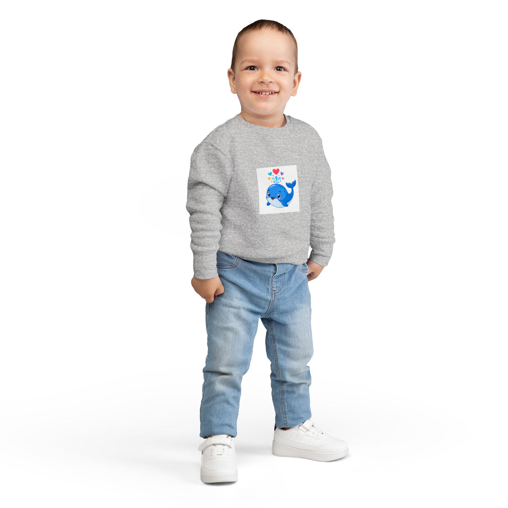 Happy Whale Toddler Sweatshirt — Nureli Kids