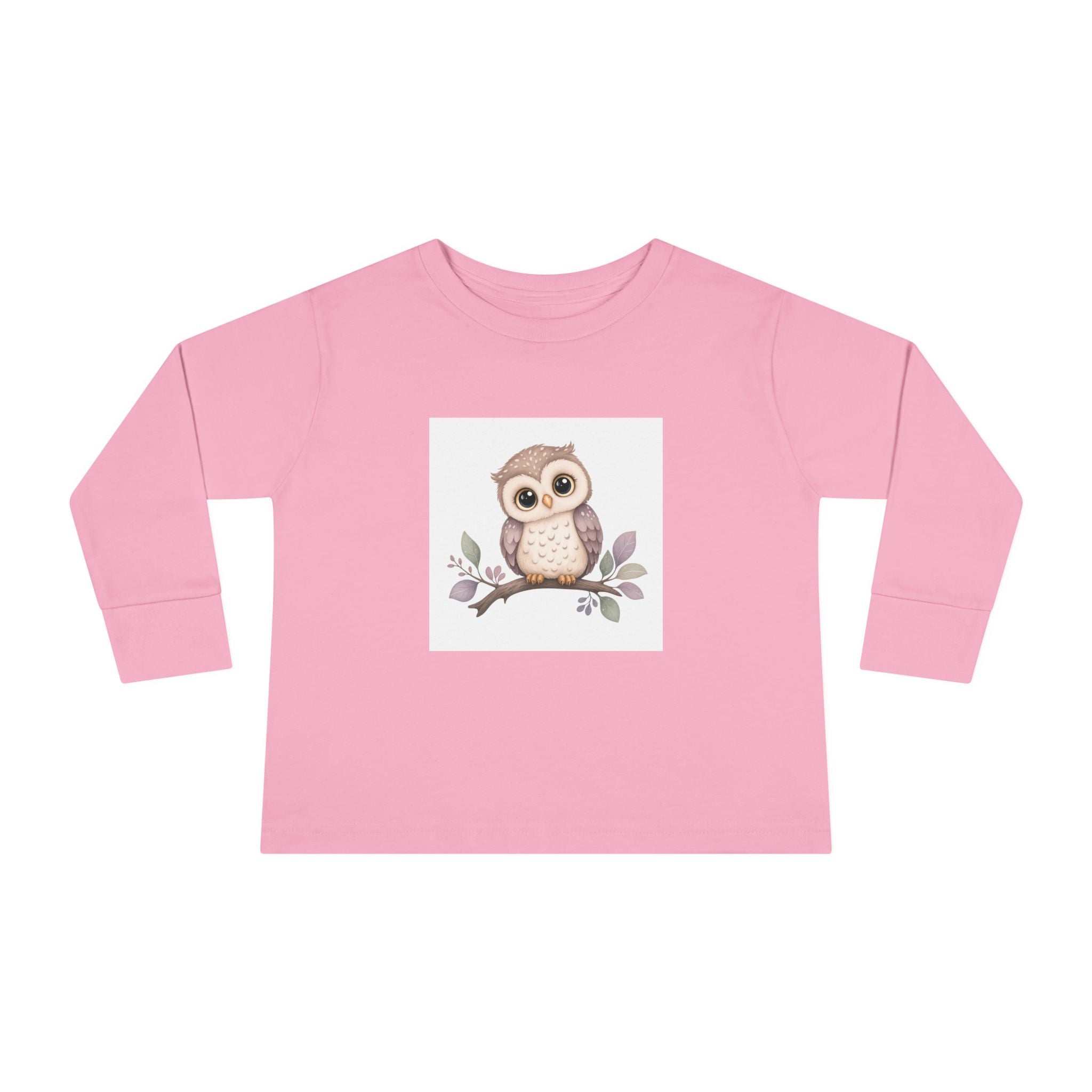 Wise Little Owl kids long-sleeve tee from the Nureli collection, view 7