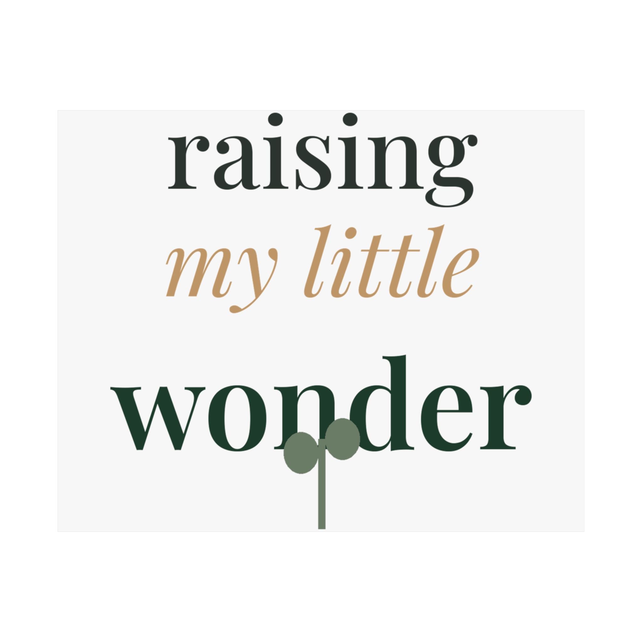 Raising my little wonder wall art print from the Nureli collection, view 2