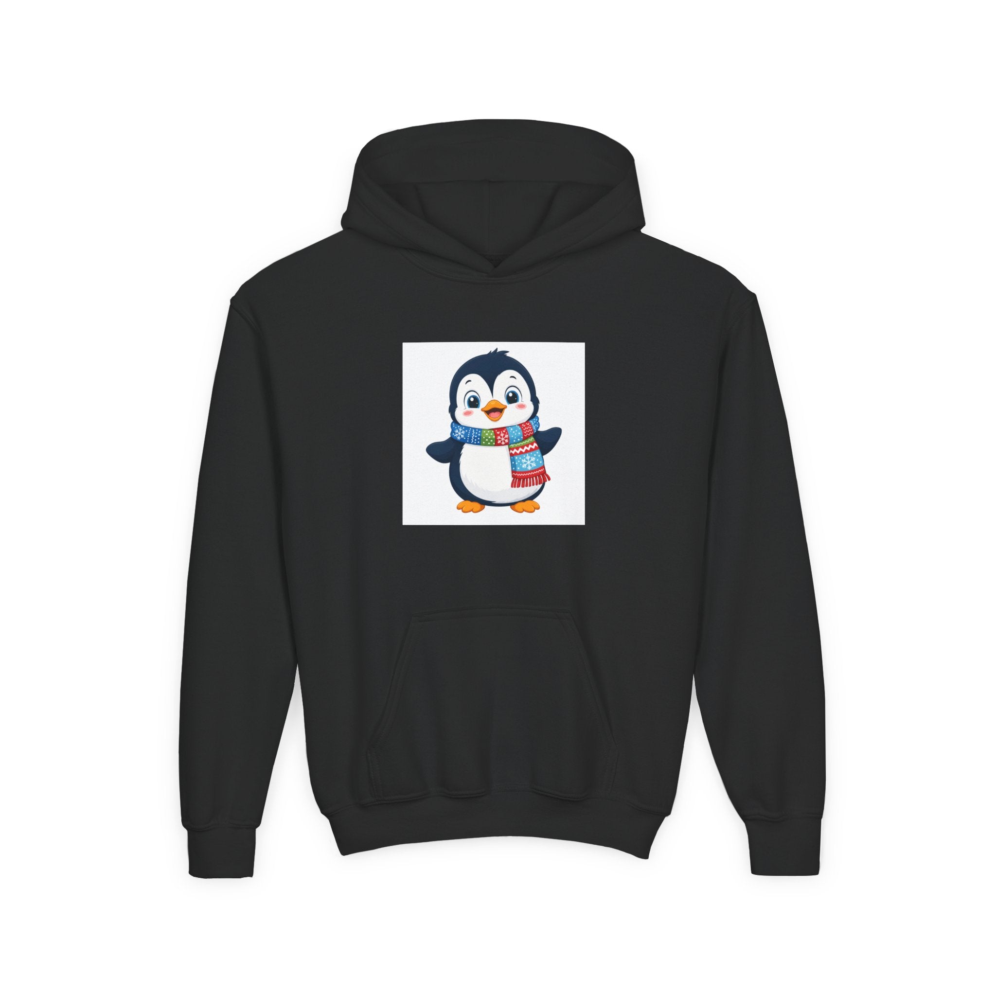 Waddle Penguin soft toddler hoodie from the Nureli collection, view 2