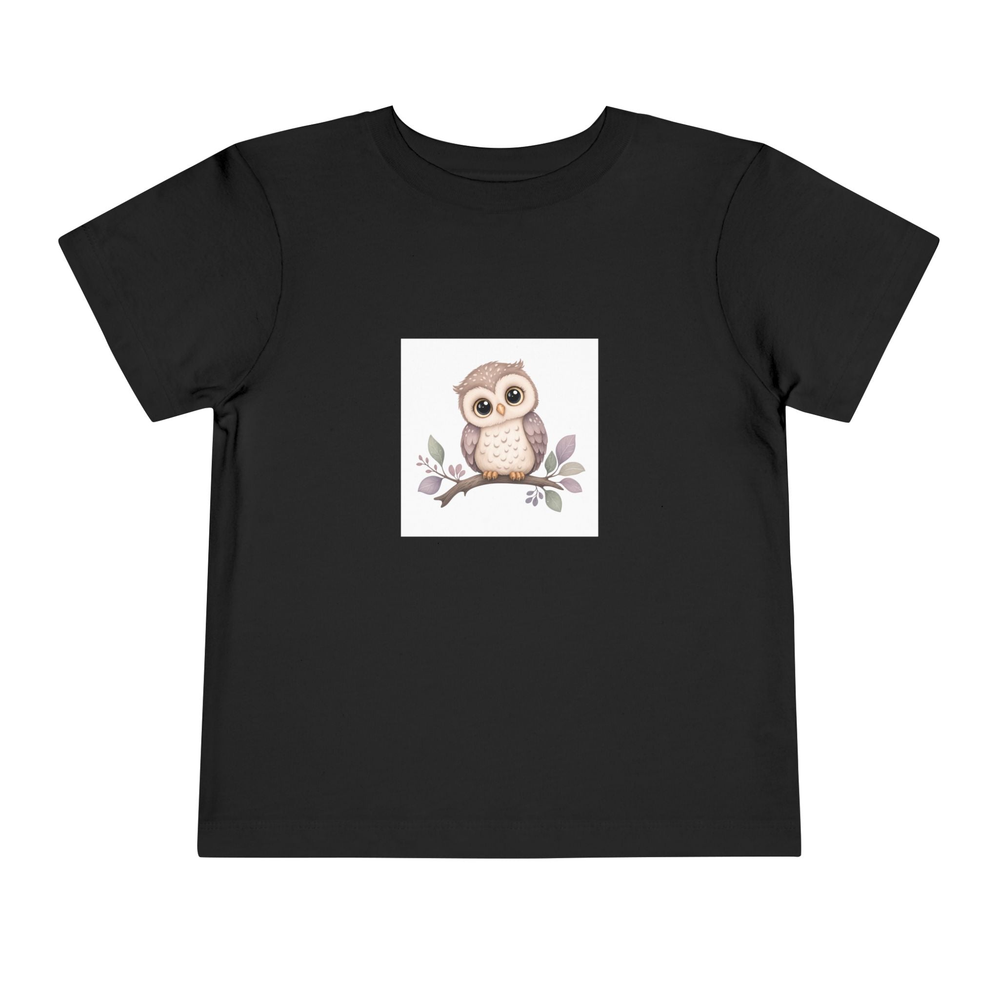 Wise Little Owl soft toddler tee from the Nureli collection, view 3