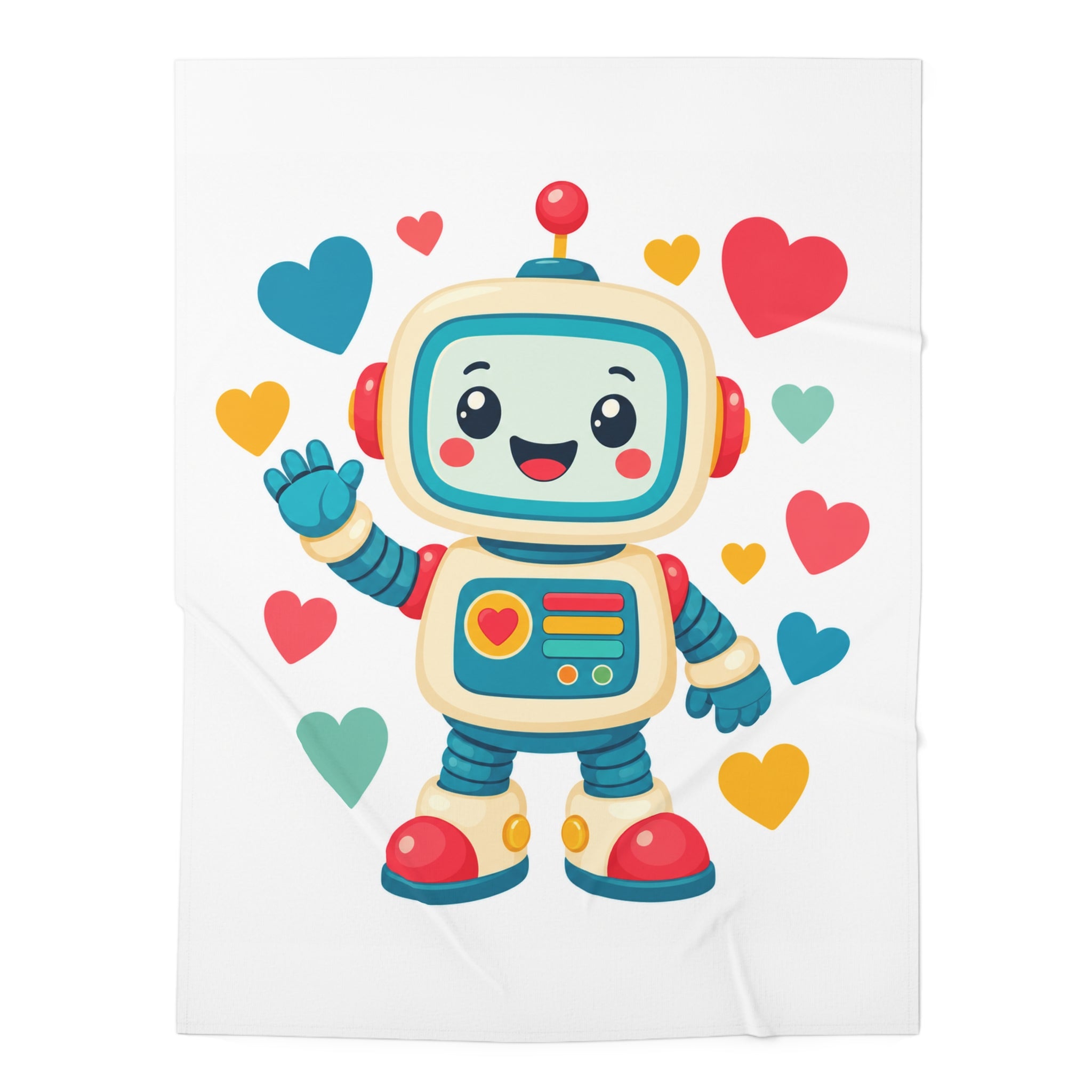 Beep Boop Robot Baby Swaddle Blanket — Nureli Kids