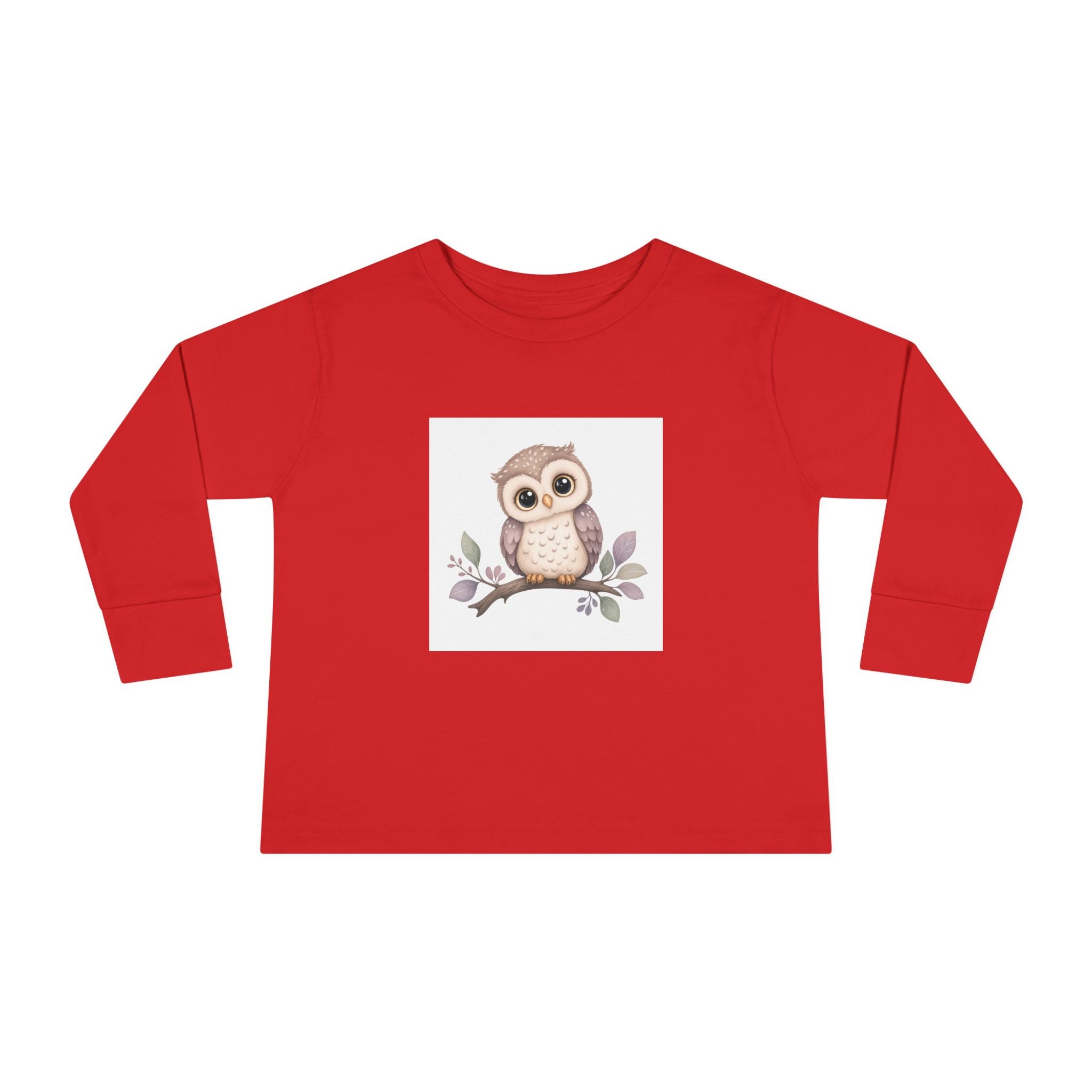 Wise Little Owl kids long-sleeve tee from the Nureli collection, view 8