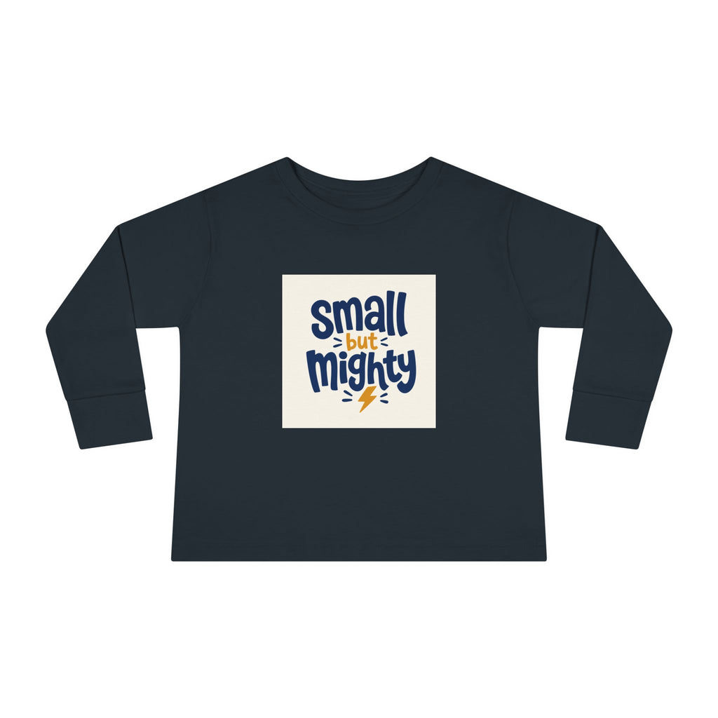 Small But Mighty Toddler Long-Sleeve Tee from the Nureli collection, view 5
