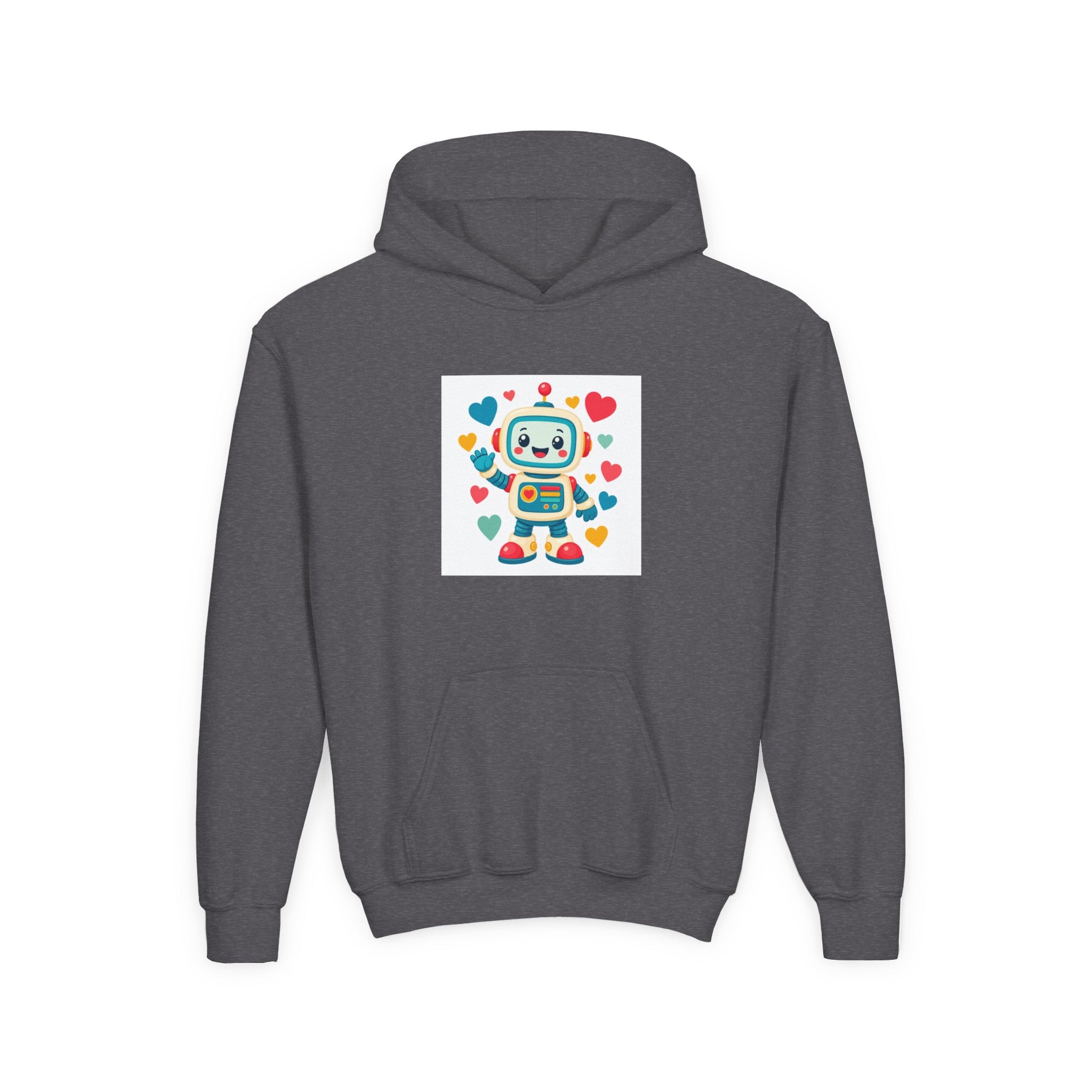 Beep Boop Robot soft toddler hoodie from the Nureli collection, view 9