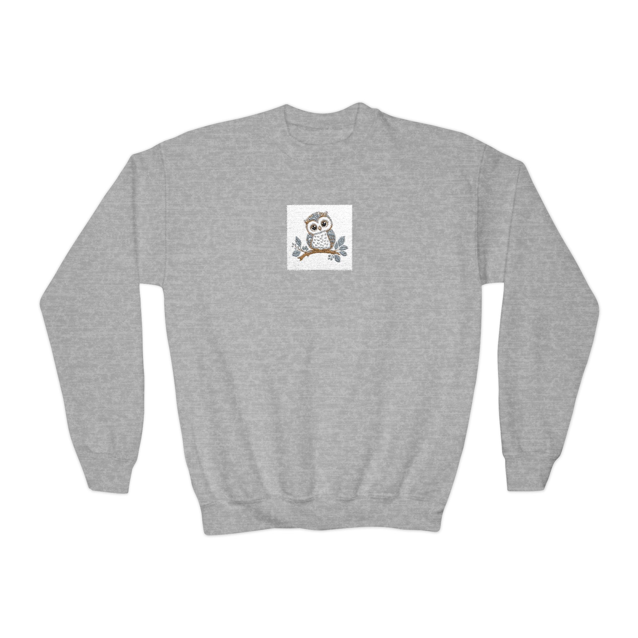 Wise Little Owl kids crew sweatshirt from the Nureli collection, view 3
