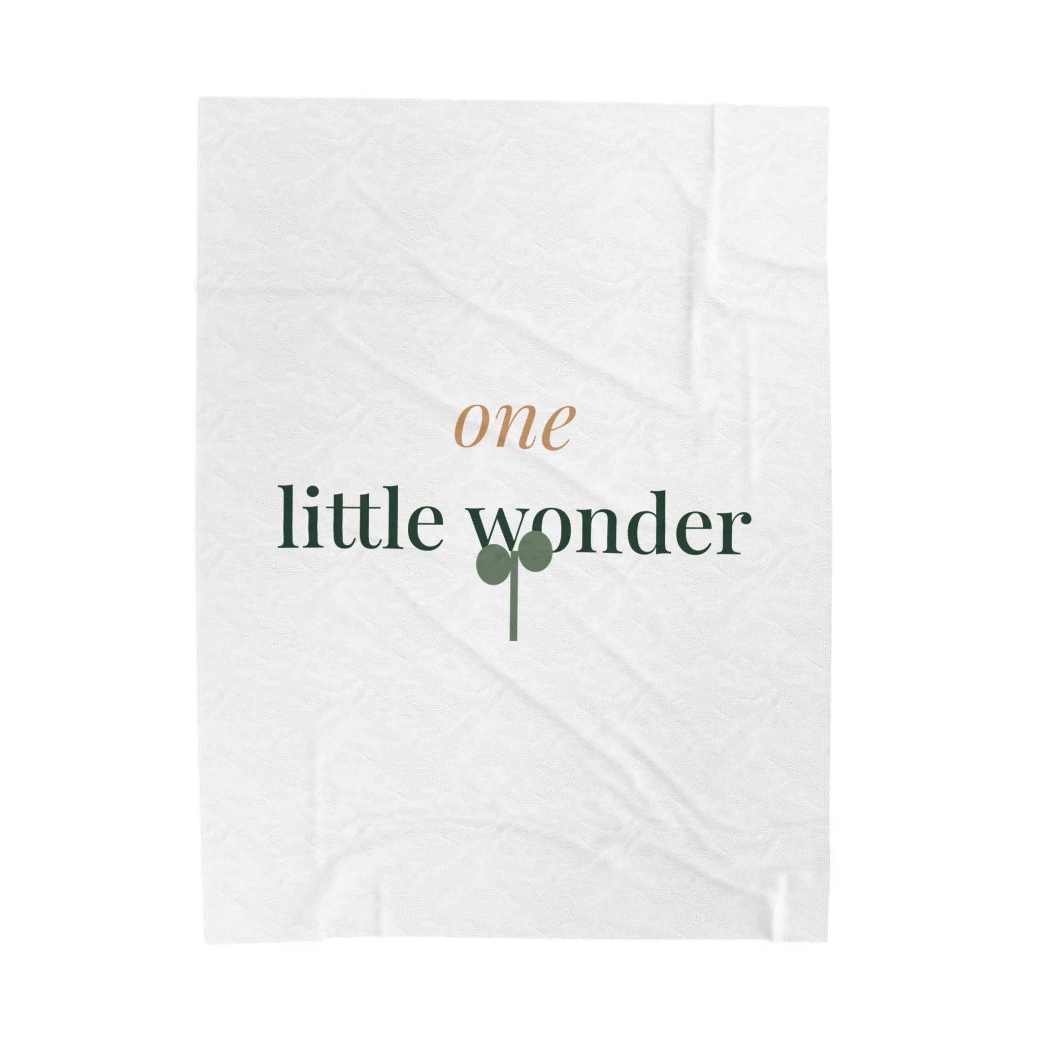 One little wonder velveteen plush throw blanket from the Nureli collection, view 2