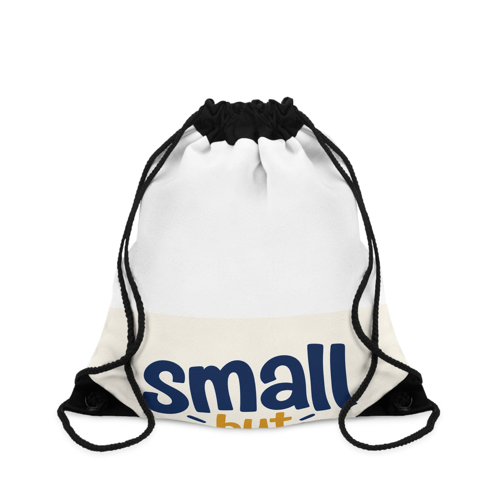 Small But Mighty Kids Drawstring Bag from the Nureli collection, view 3