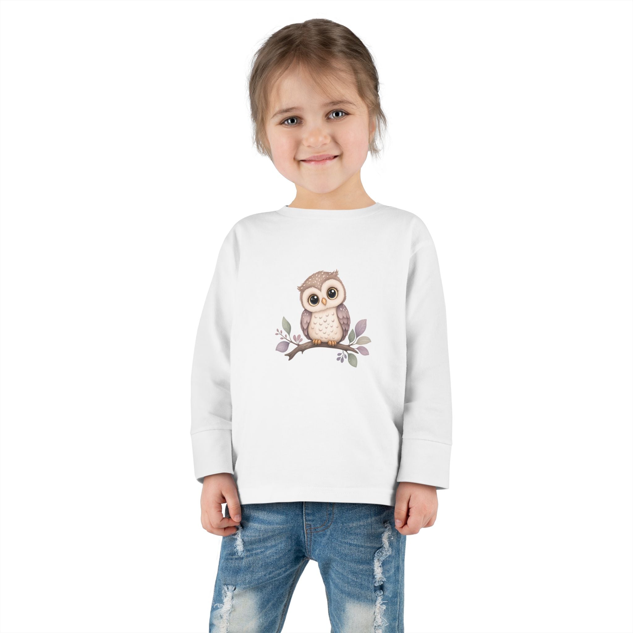 Wise Little Owl Toddler Long-Sleeve Tee — Nureli Kids