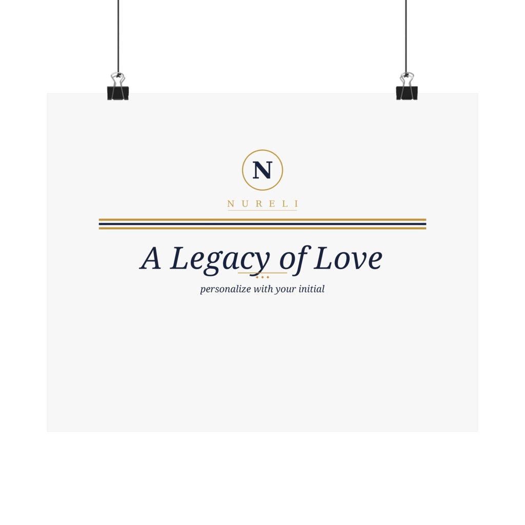 Monogram Legacy Ring wall art print from the Nureli collection, view 4