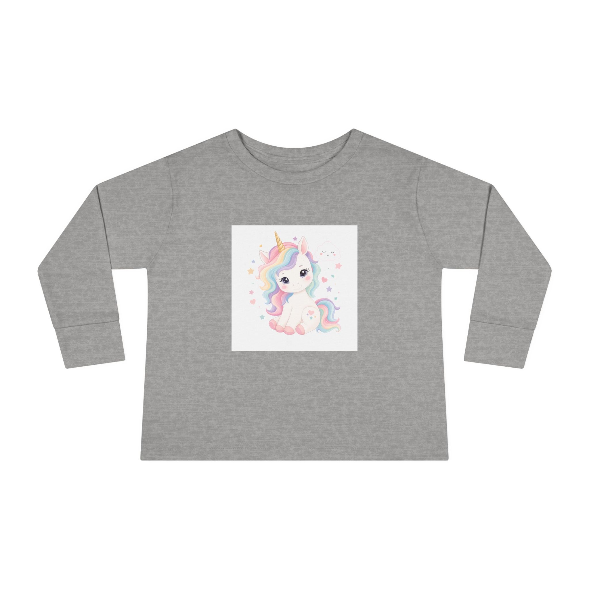 Dreamy Unicorn kids long-sleeve tee from the Nureli collection, view 2
