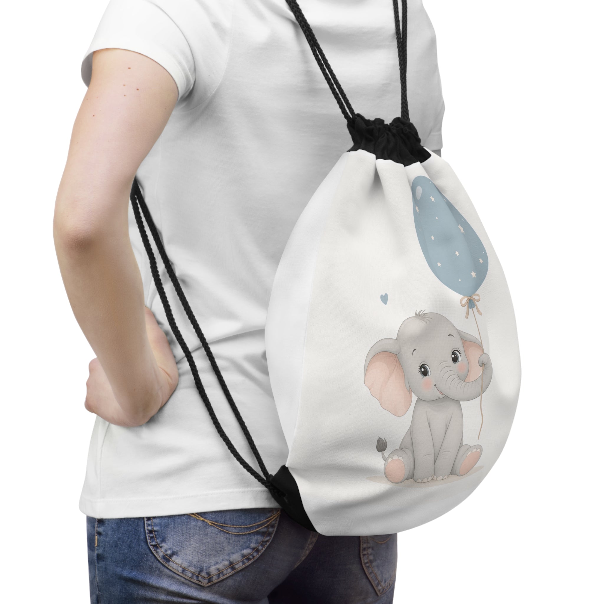 Little Elephant Kids Drawstring Bag - Nureli Kids
