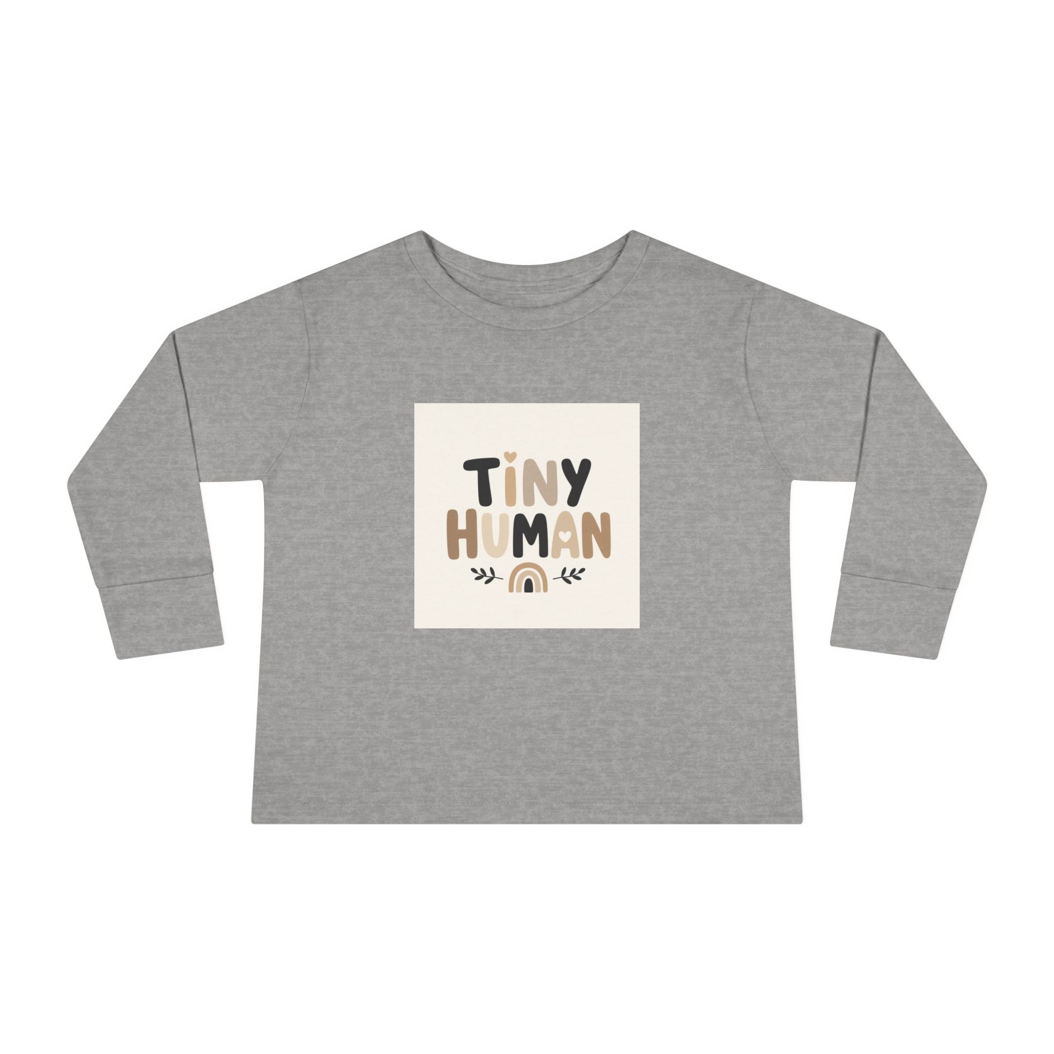 Tiny Human kids long-sleeve tee from the Nureli collection, view 2