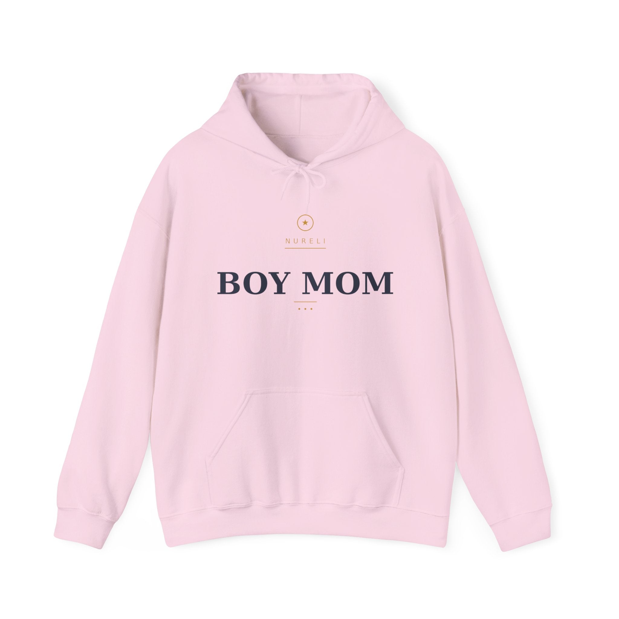 Boy Mom Hoodie — Minimal 'Boy Mom' Pullover for Proud Moms